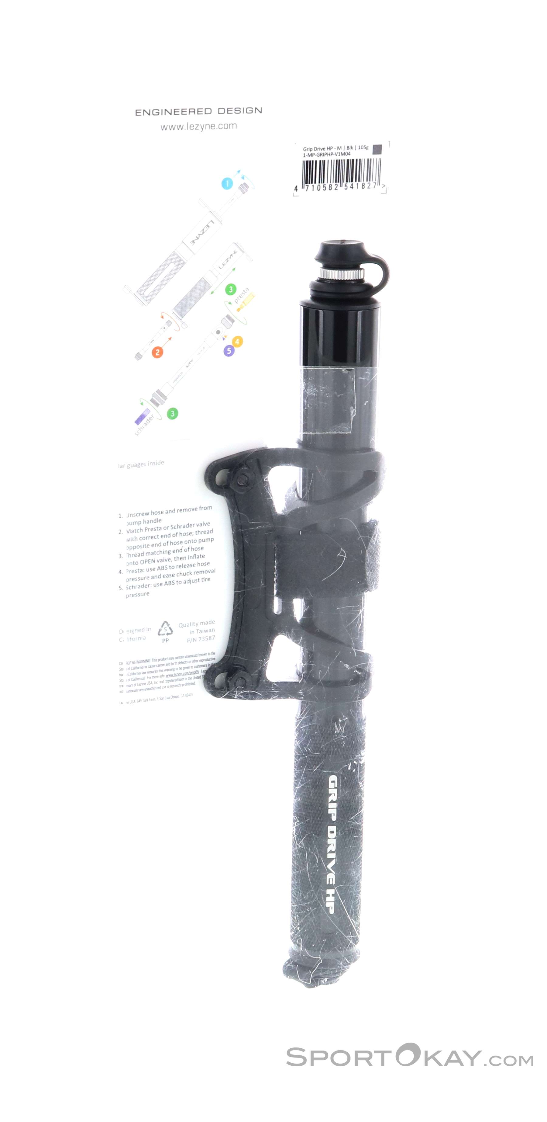 Pompe à Main Lezyne HP Drive M - Compatible Presta / Schrader, Neuve