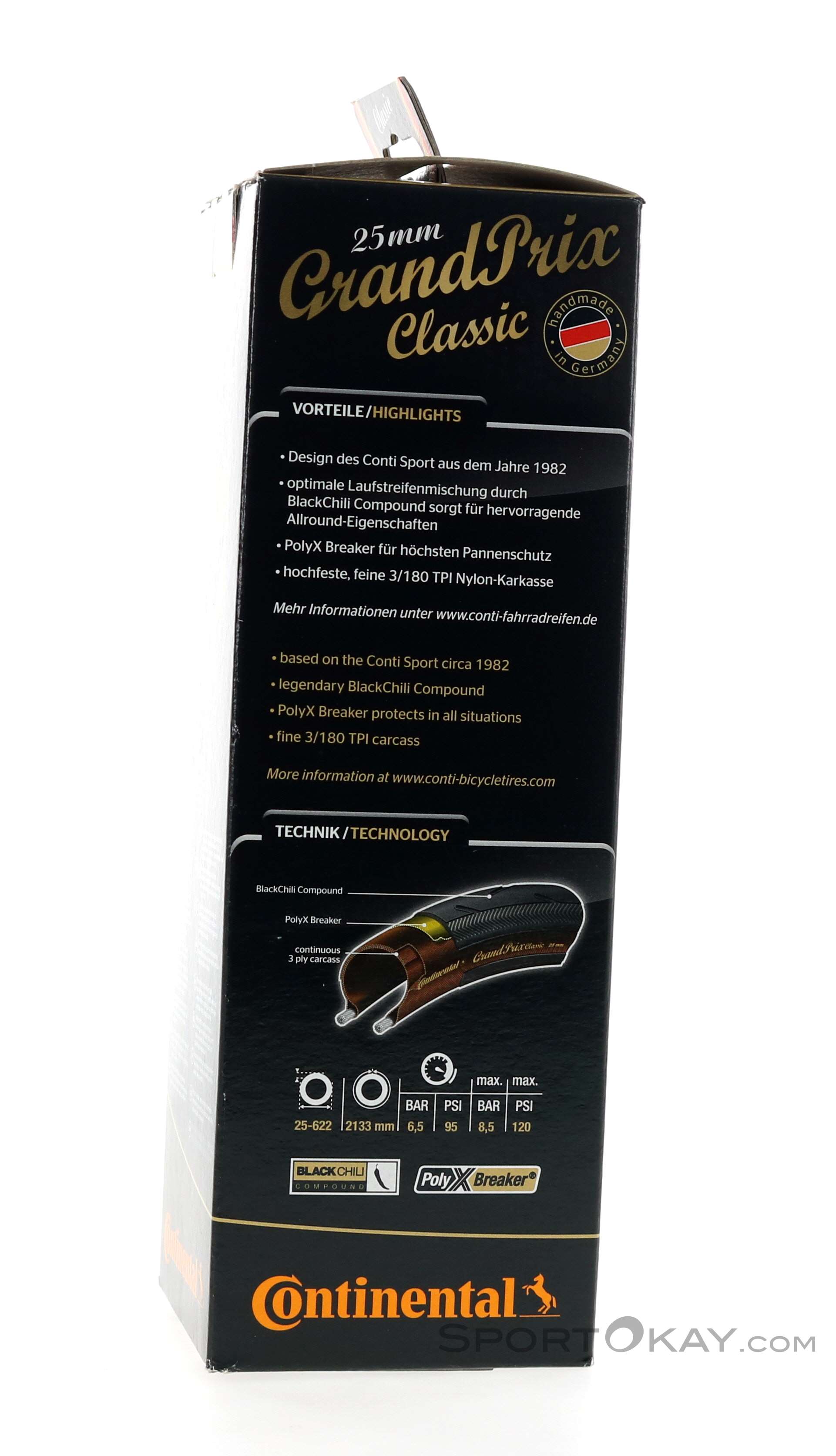 Continental Grand Prix Classic 700x25C Tire - Tire & Tube