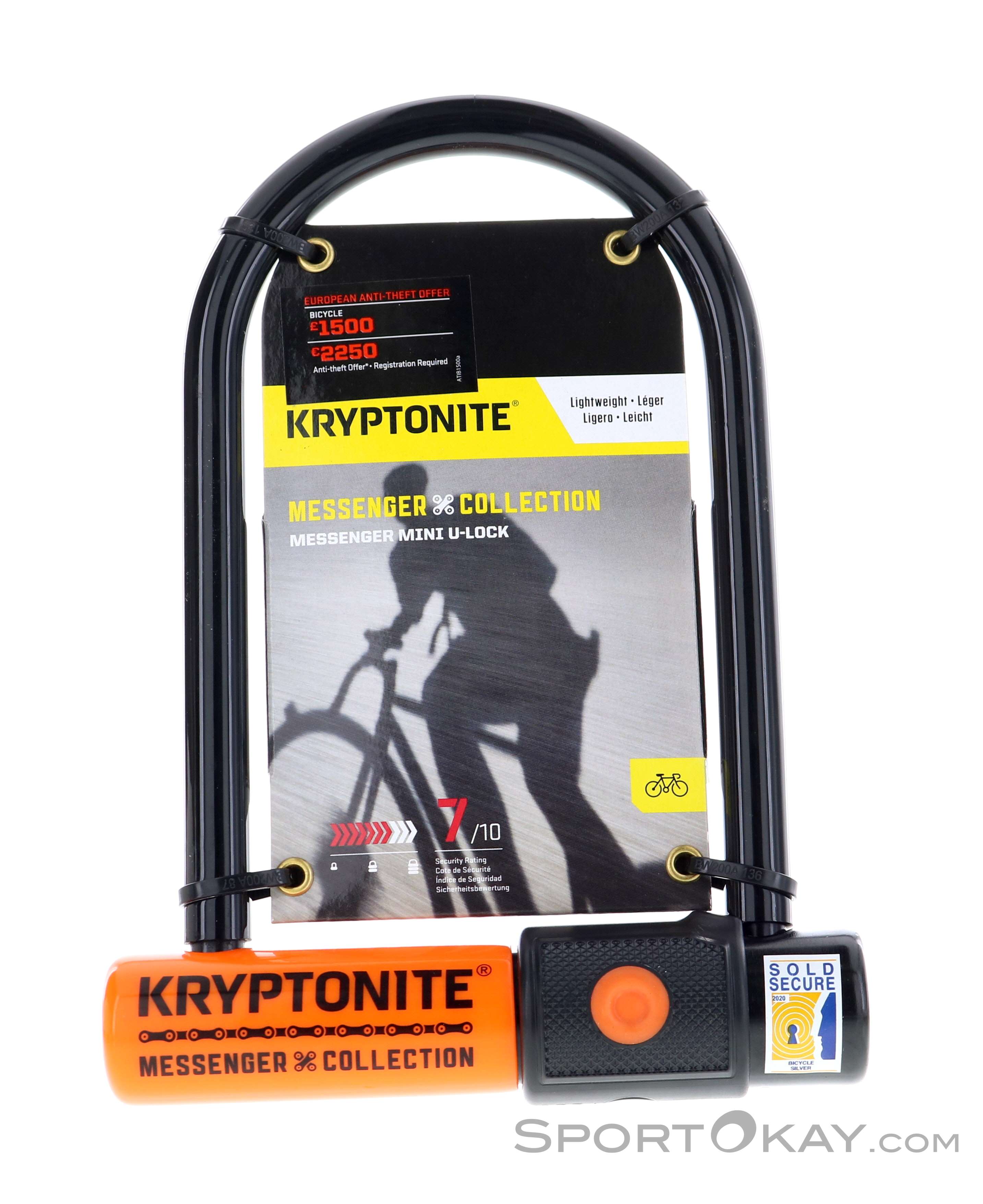 Kryptonite Messenger Mini Bike Lock Bike Lock Accessory Bike
