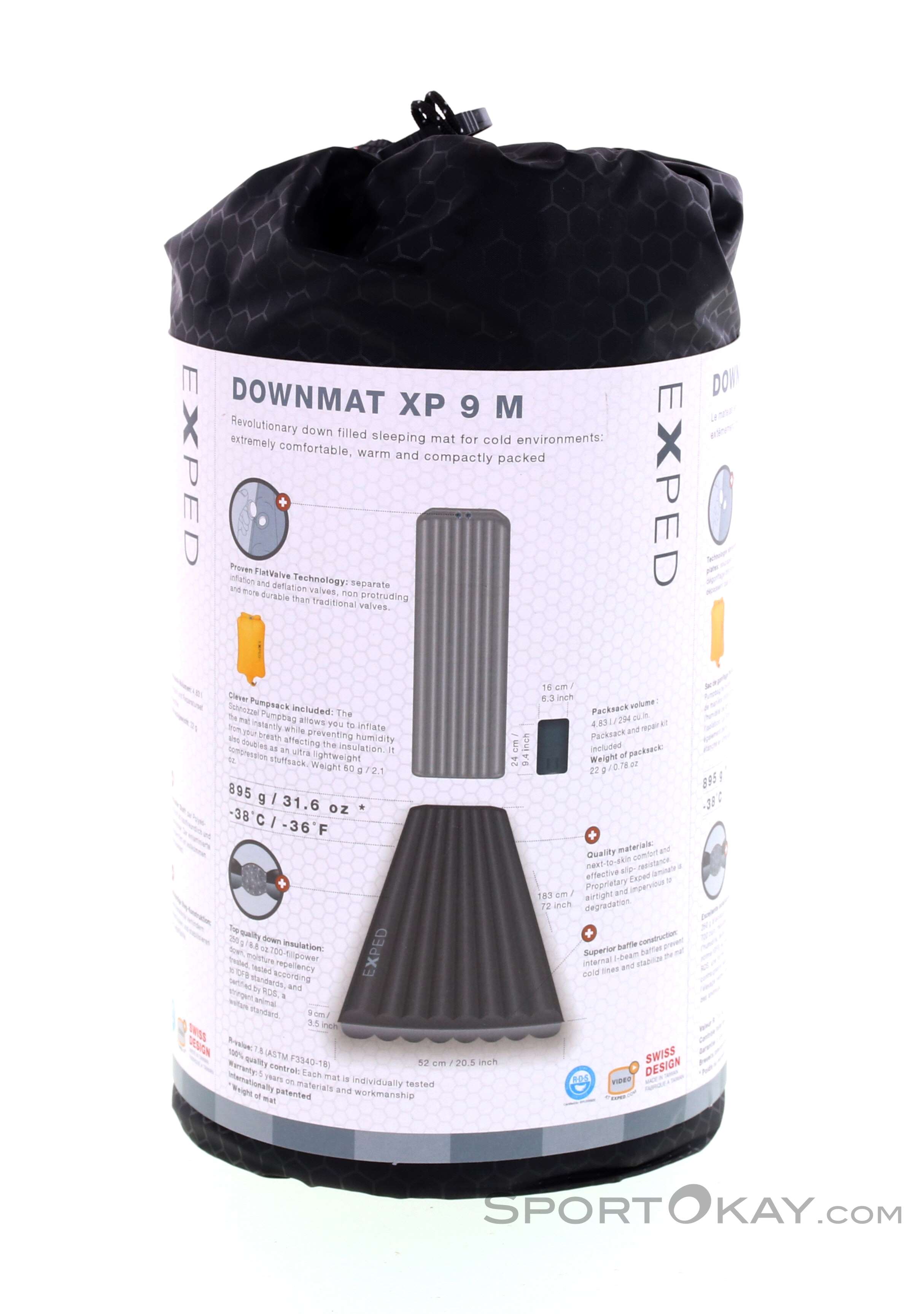 Exped Down Mat XP 9M Exped DownMat XP 9 M 183x52cm Sleeping