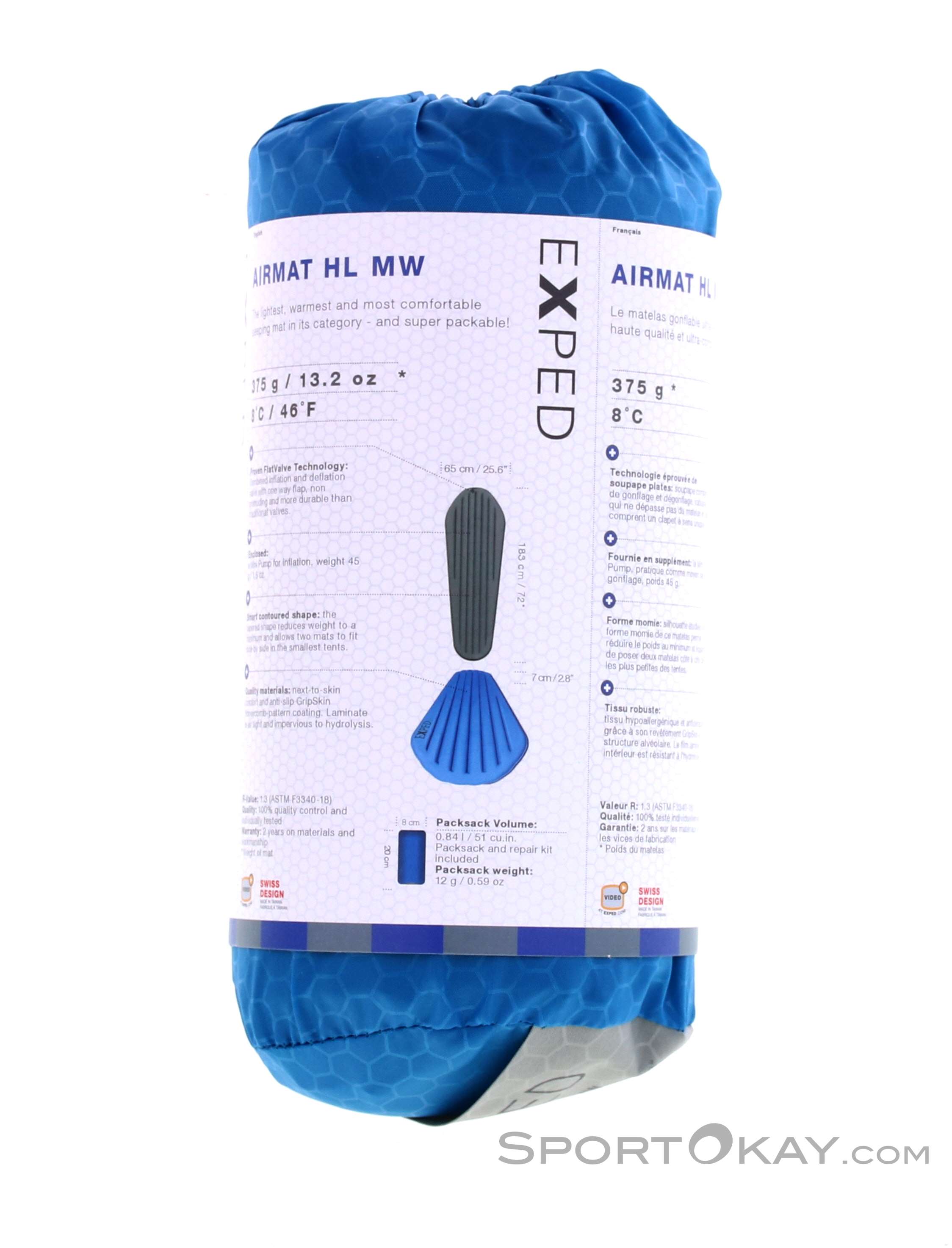 Exped SynMat HL MW 183x65cm Sleeping Mat - Mats - Camping