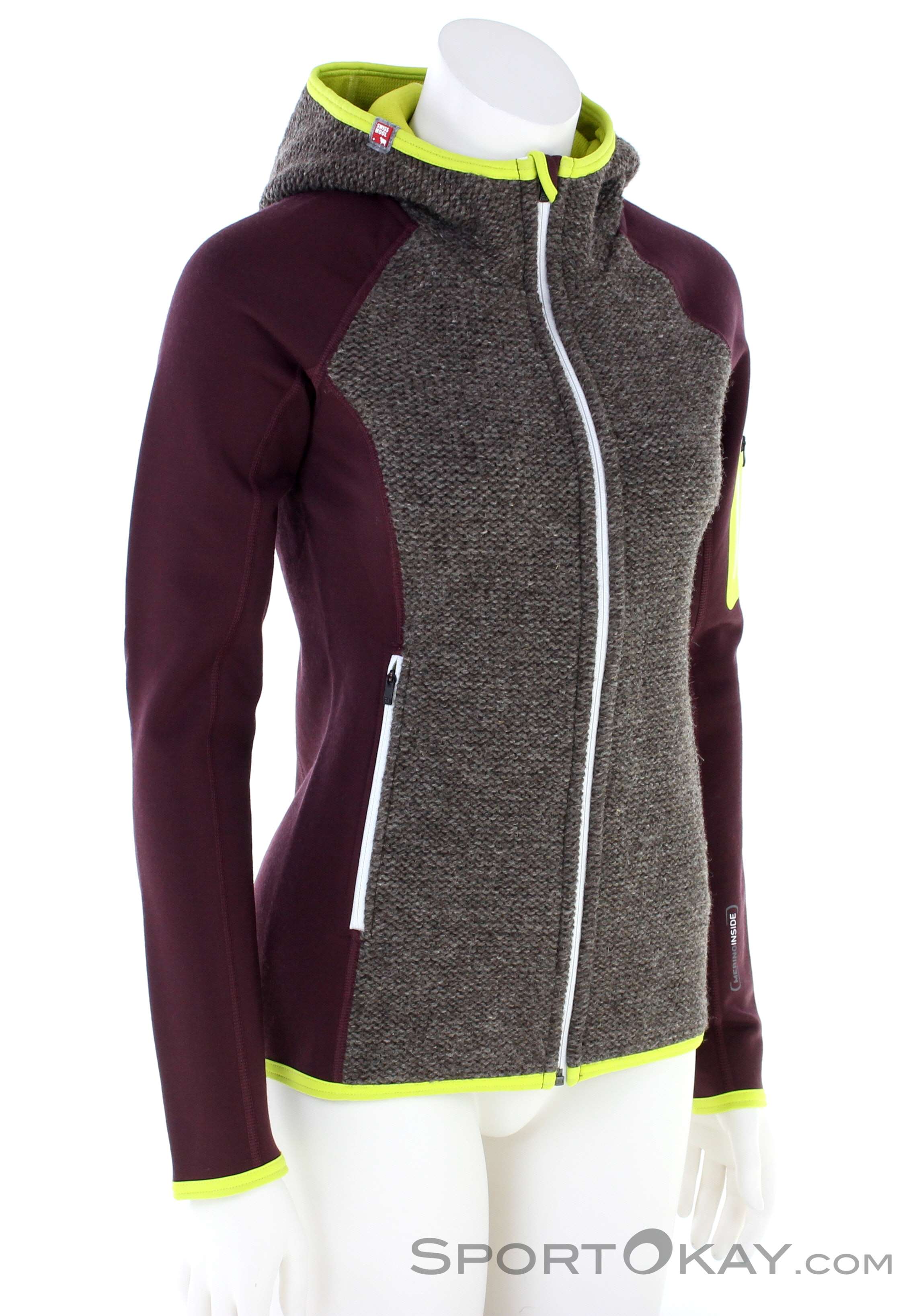 Recycled Polyester Ortovox Fleece Plus Classic Knit Hoody W