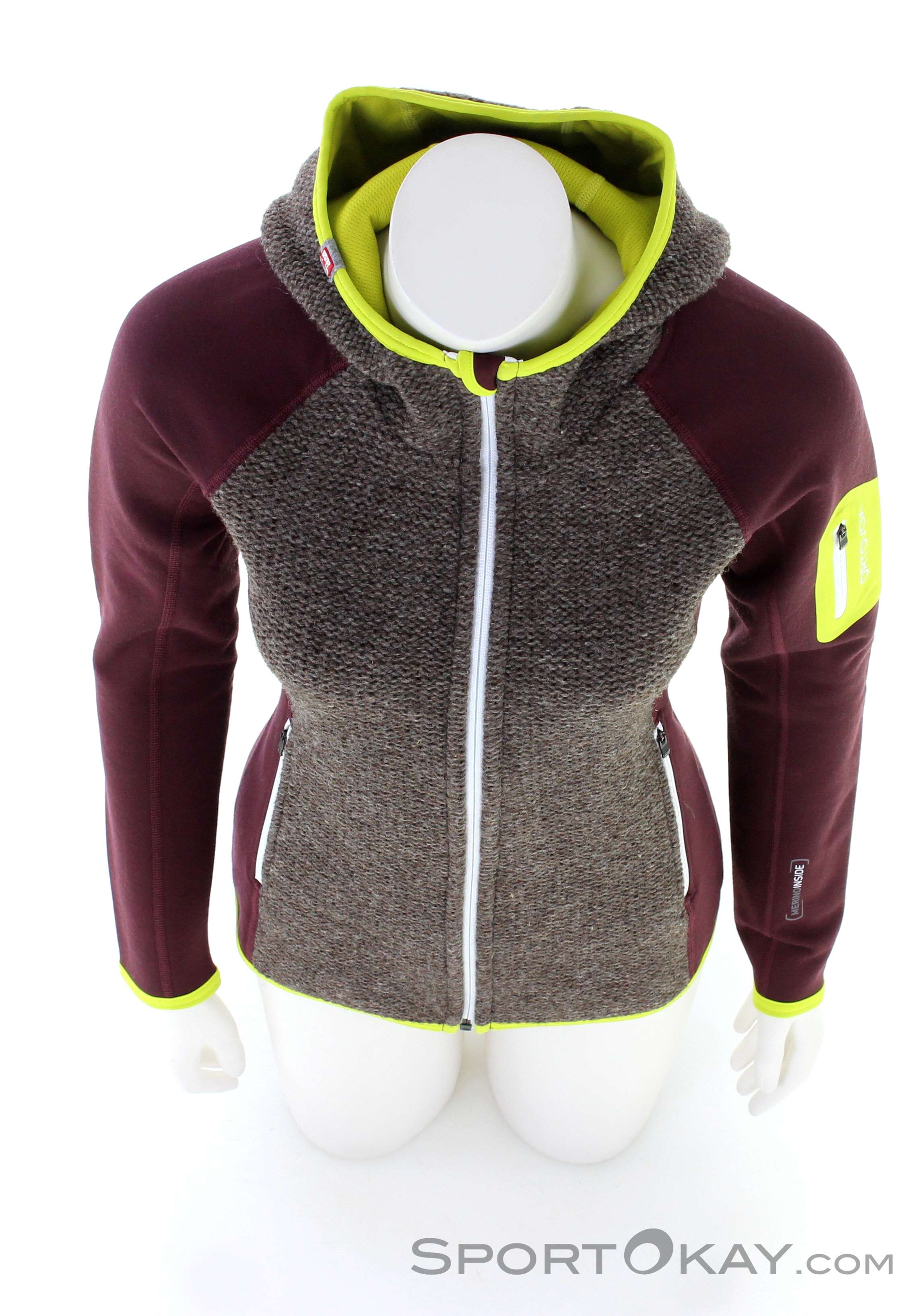 Ortovox Fleece Plus CLassic Knit Hoody Damen Fleecejacke Sweater