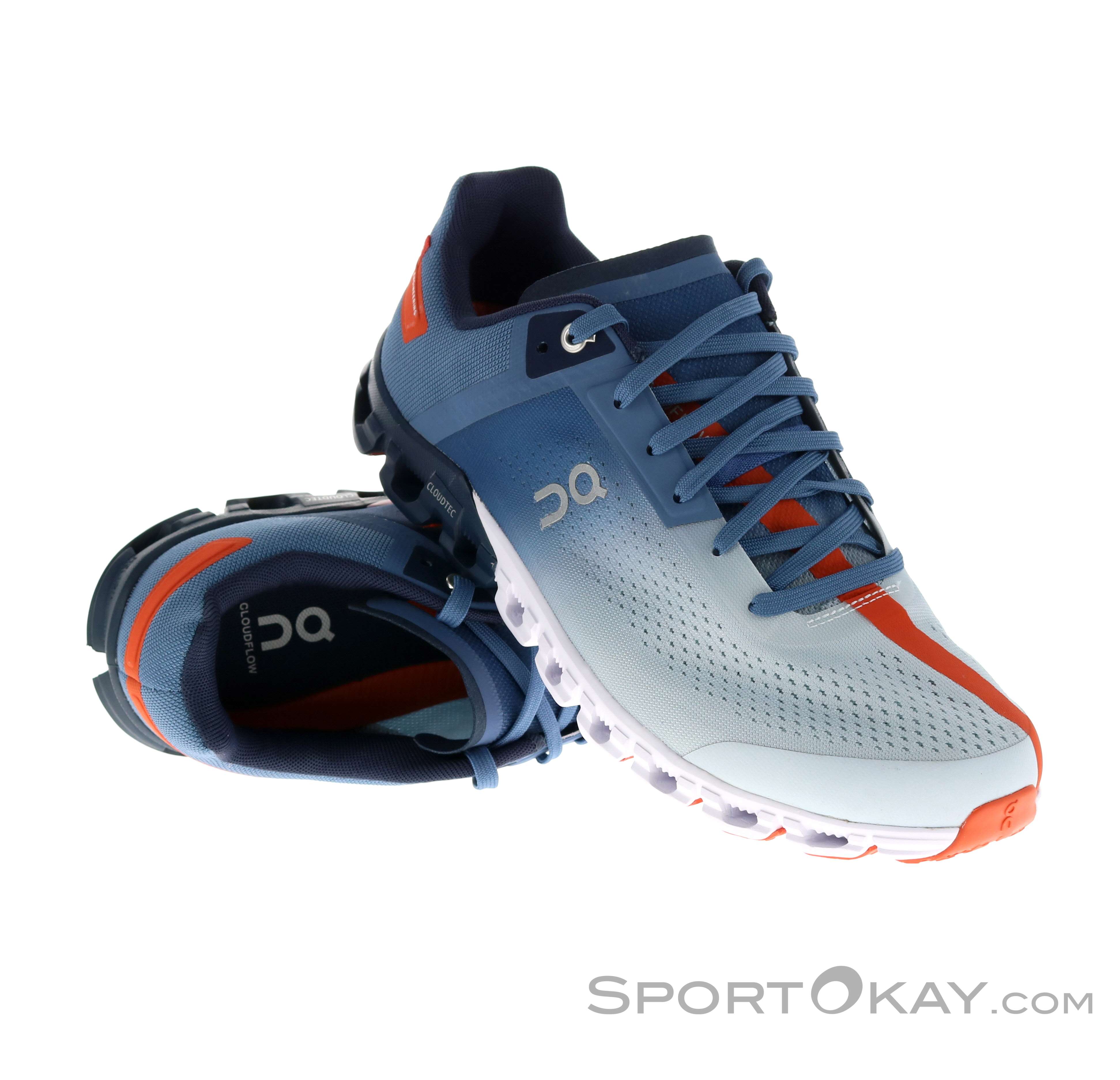On Running Men\'s Cloudflow Blue/Orange Running Shoes On Cloudflow Review: On Shoes For Running Fast (1st Gen) main image 3