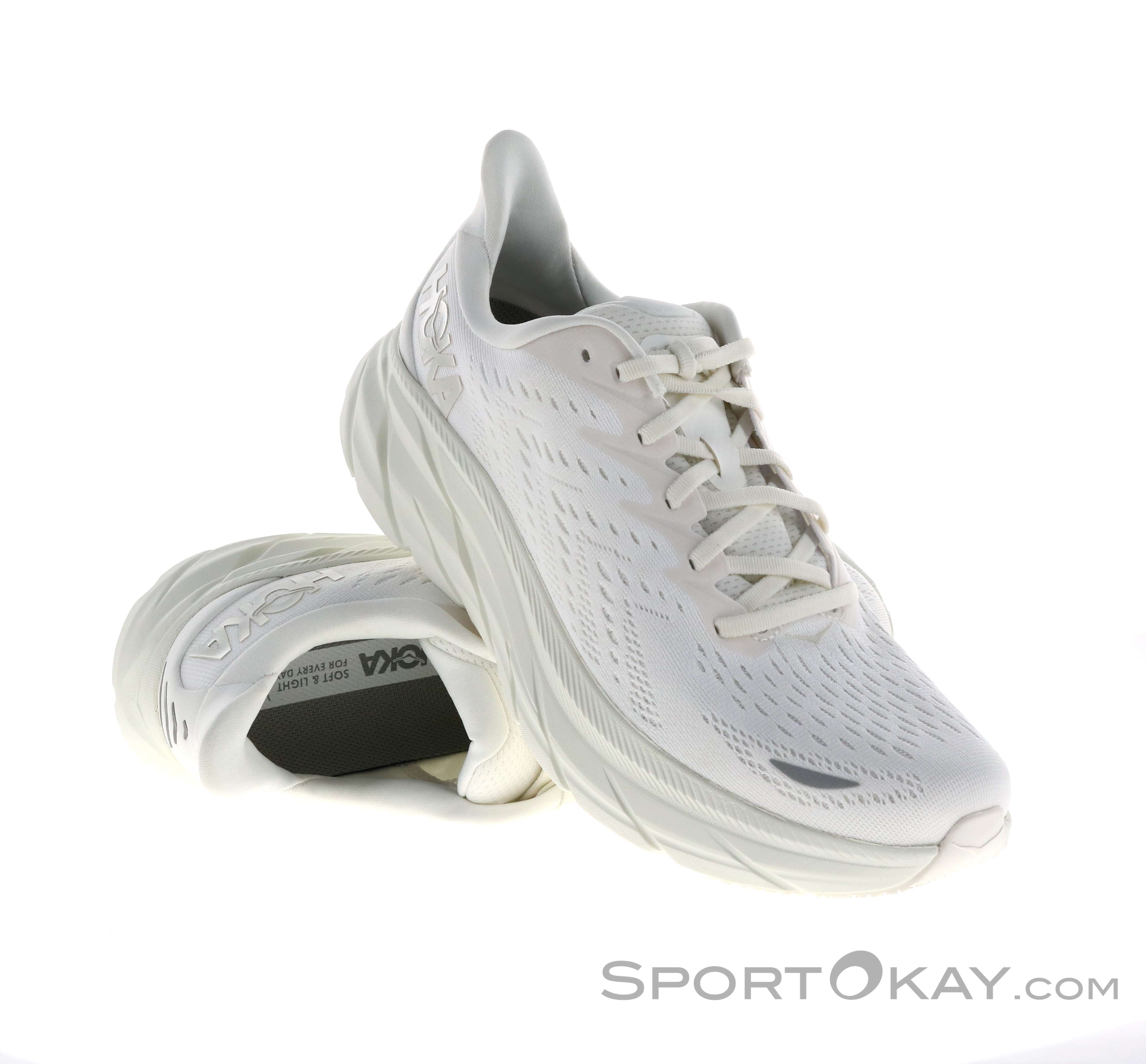 Offer Hoka One One Clifton 8 Shoes Black White | The best price