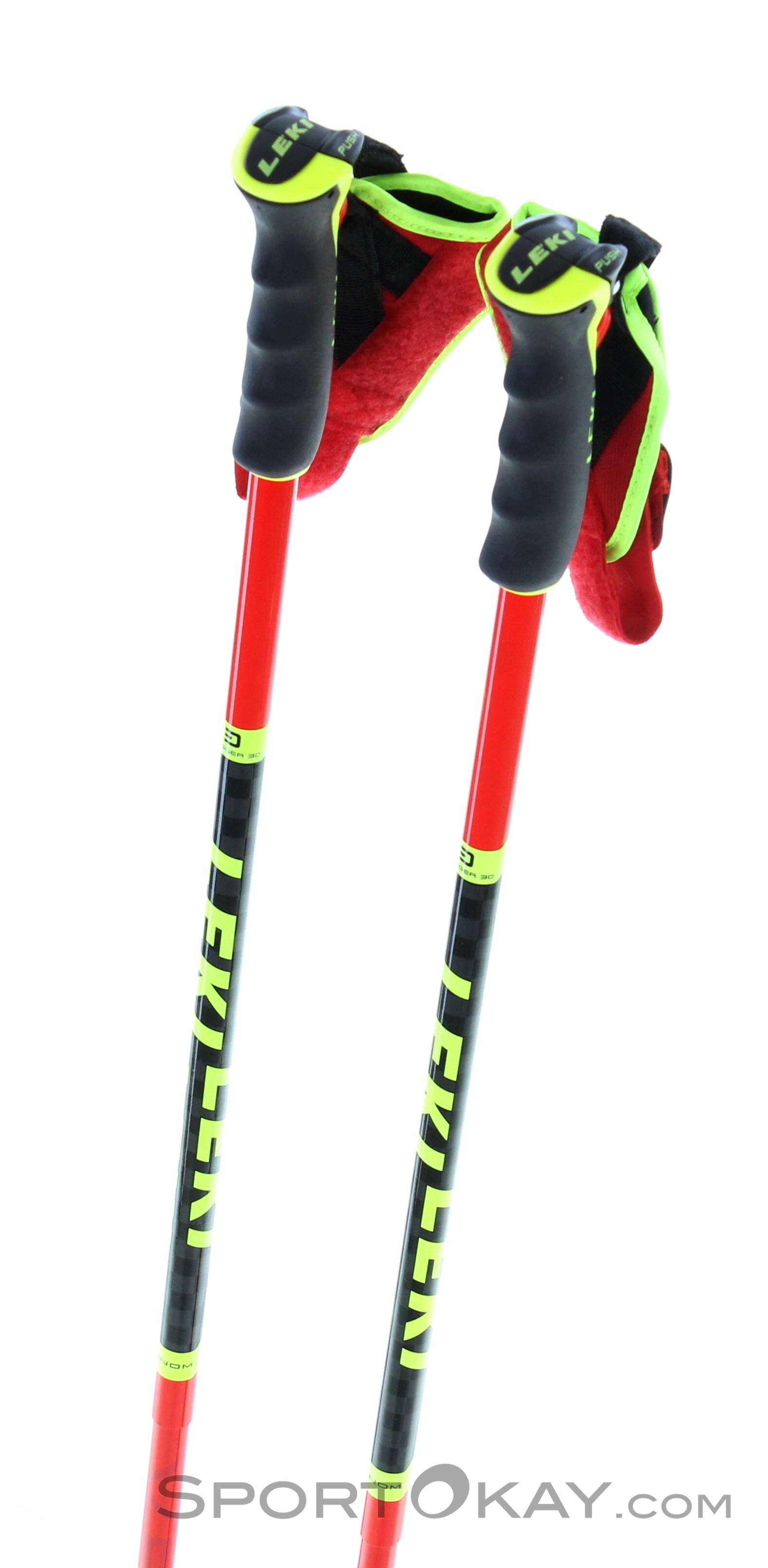 LEKI ストック VENOM CARBON GS 125cm Leki Venom GS 3D Skistöcke - Alpinstöcke - Skistöcke
