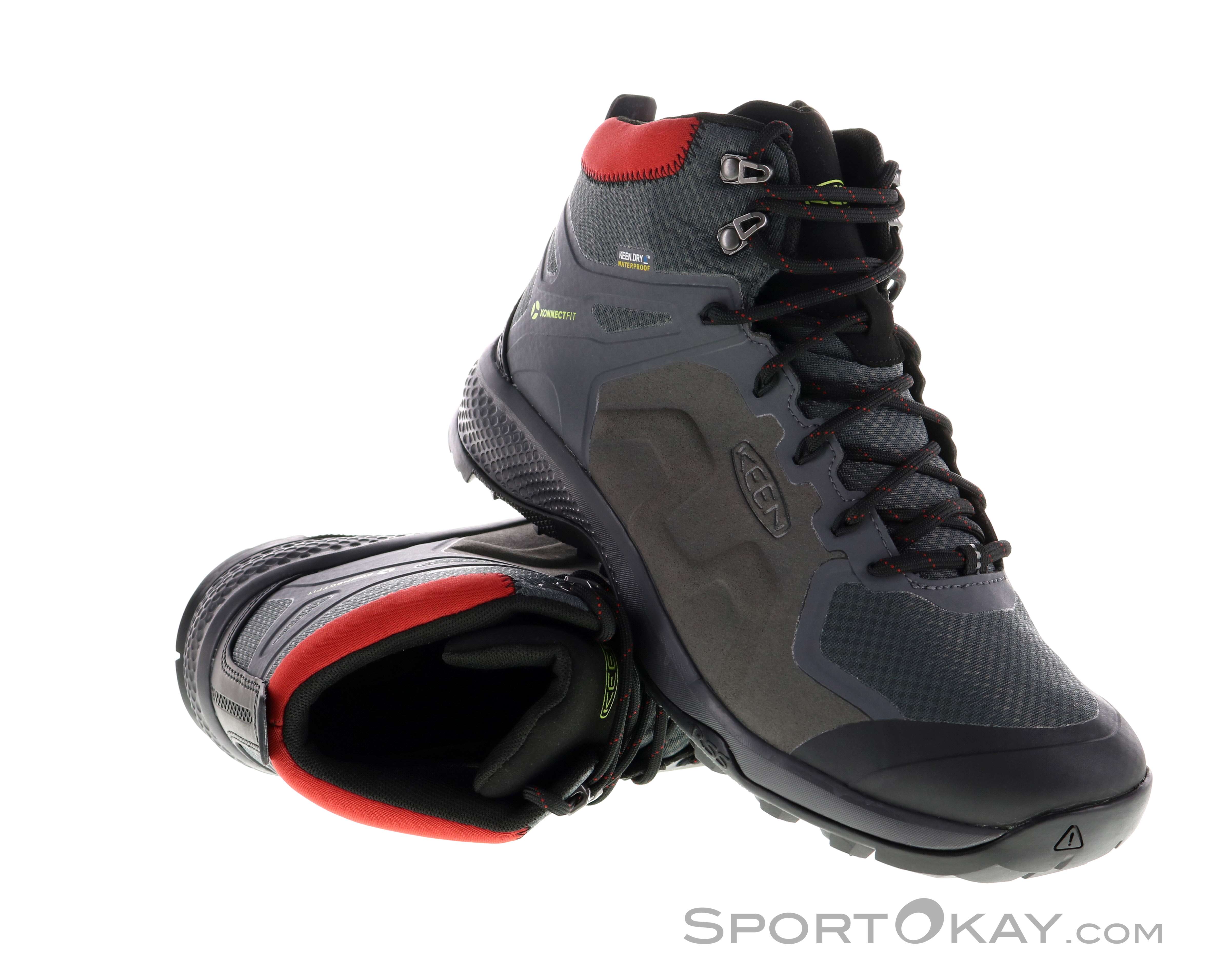 Keen Explore Mid WP Mens Hiking Boots - Trekking Shoes - Shoes \u0026 Poles -  Outdoor - All
