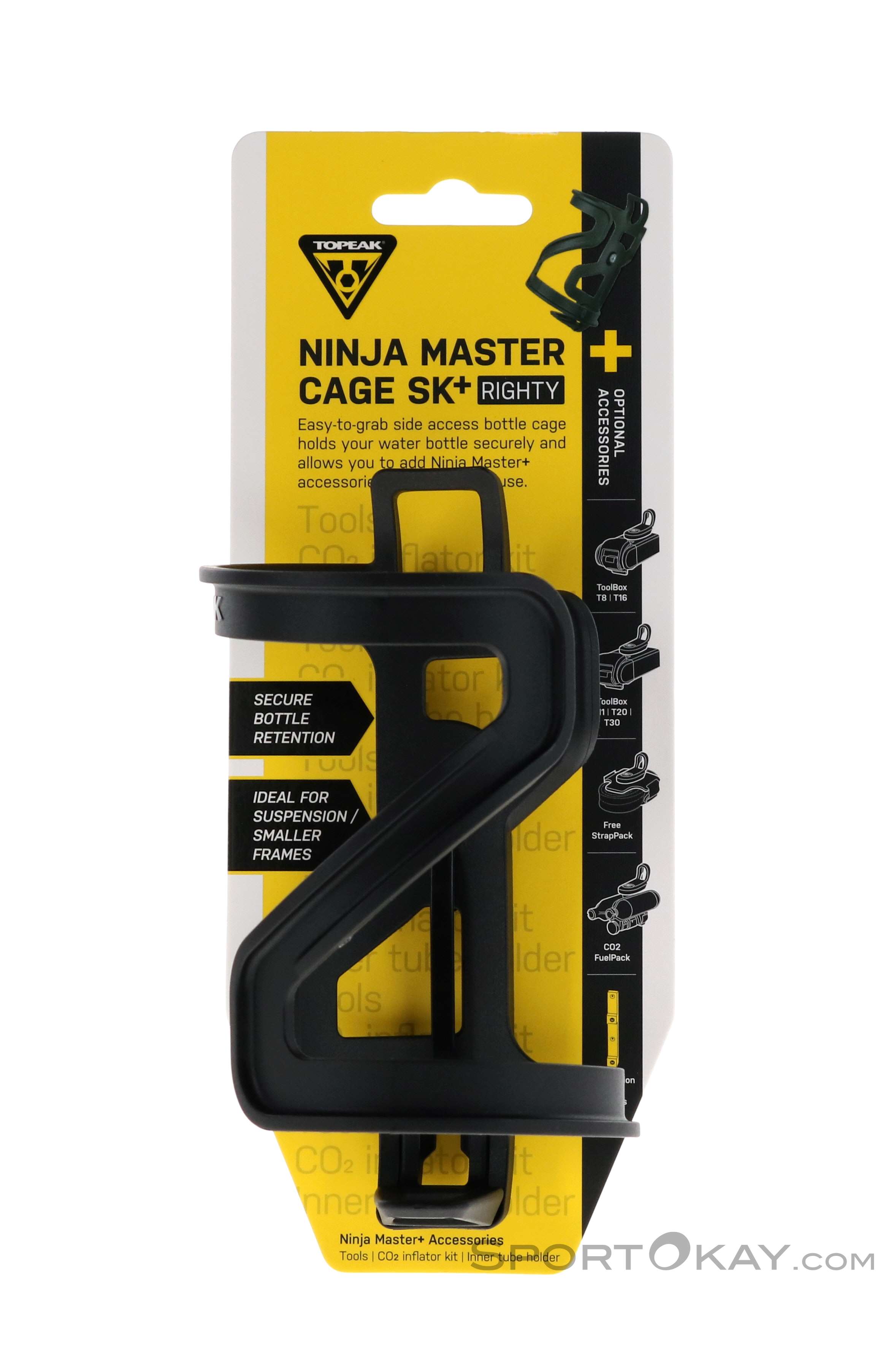 Topeak Ninja Master+ Cage SK+ Bottle Holder right Water Bottle