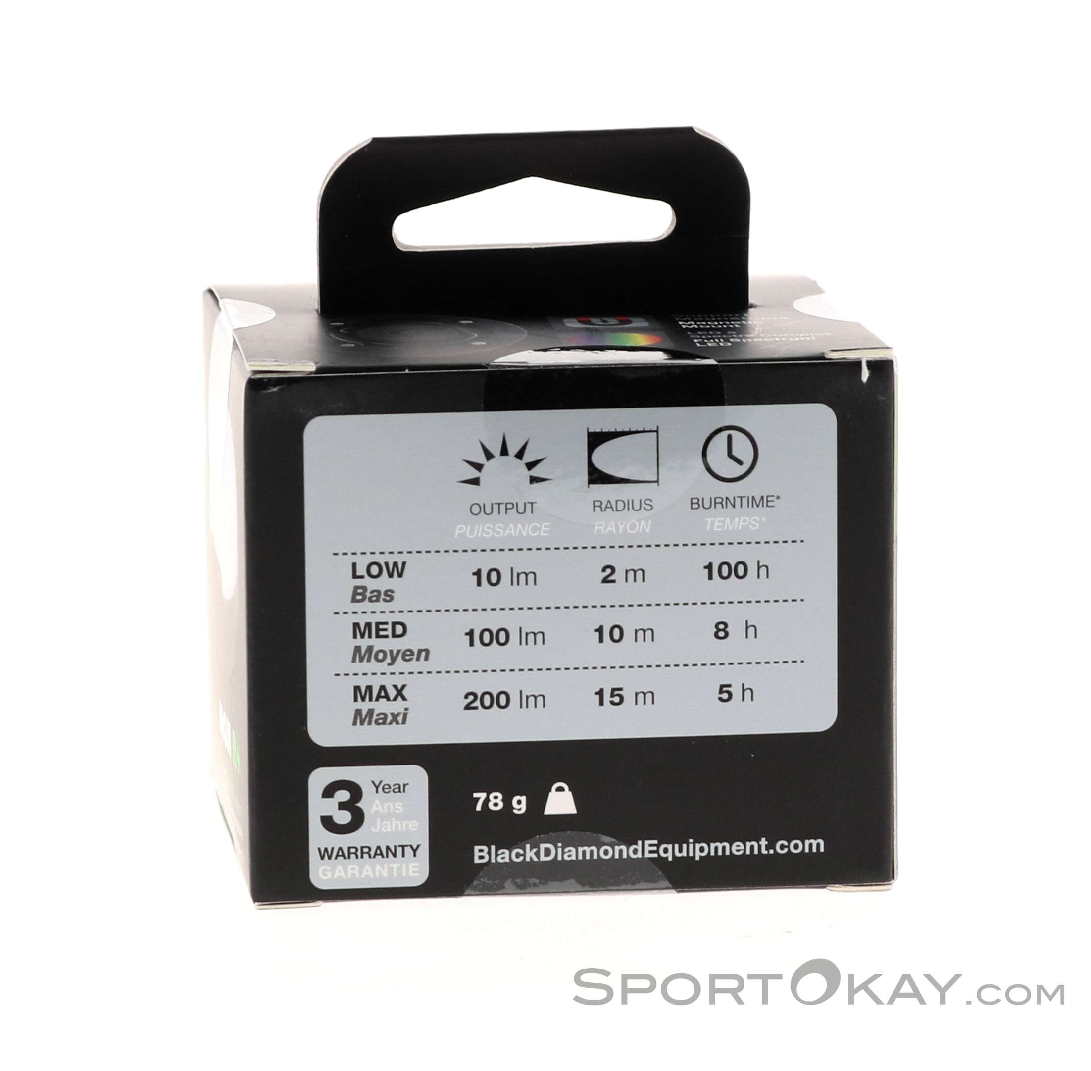 Lanterne LED Black Diamond Moji R+ Rechargeable - Multicolore Compacte IPX4 Camping Randonnée