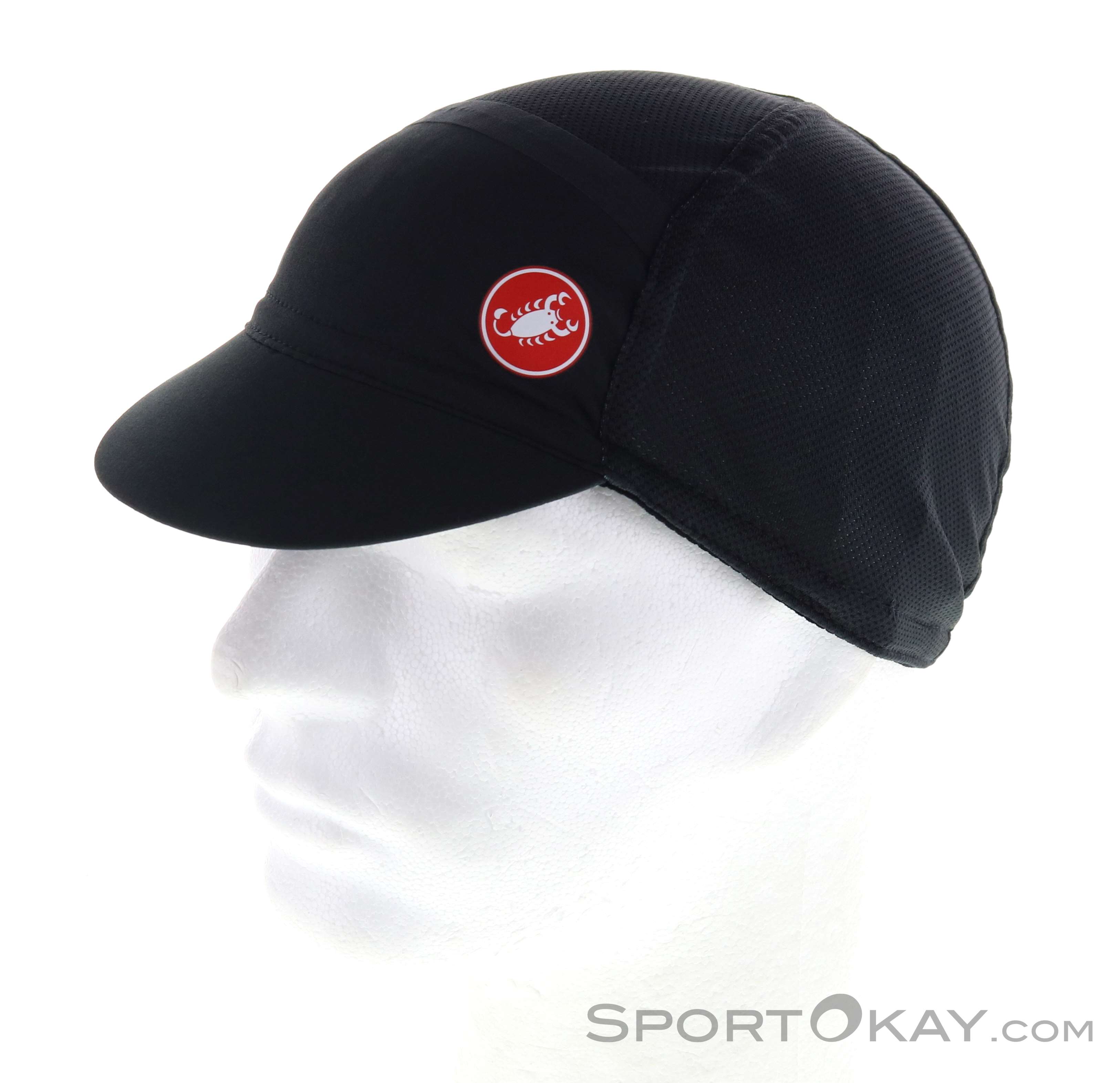 Bonnet Cycliste Castelli Defence Thermal - Noir/Rouge | Polyester Thermique, Cache-oreilles | Pour Vélo Hiver