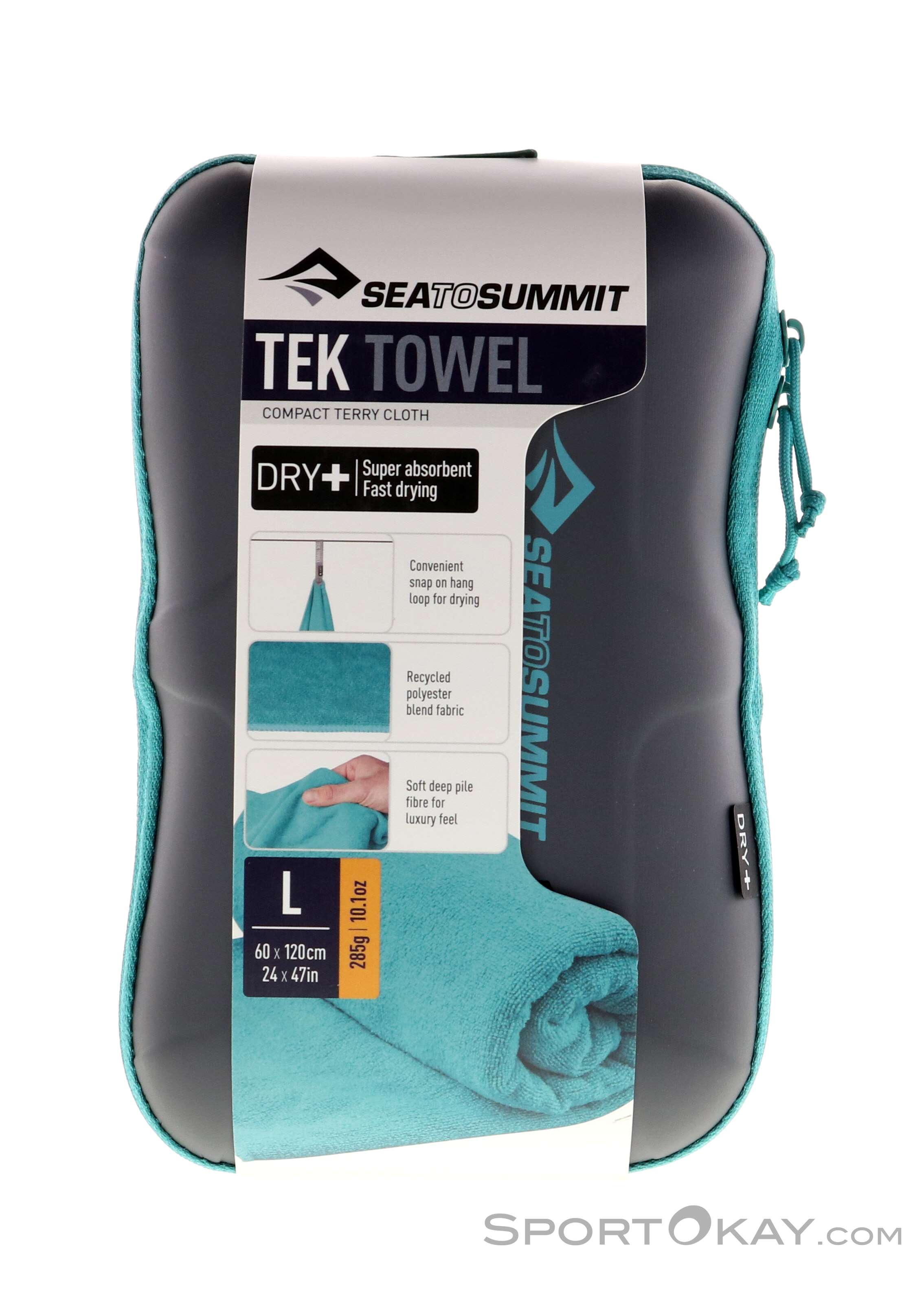 Serviette Technique Sea To Summit TEK XS - Mixte, Couleur Gris/olive, Compacte, Pour Voyage, Sport