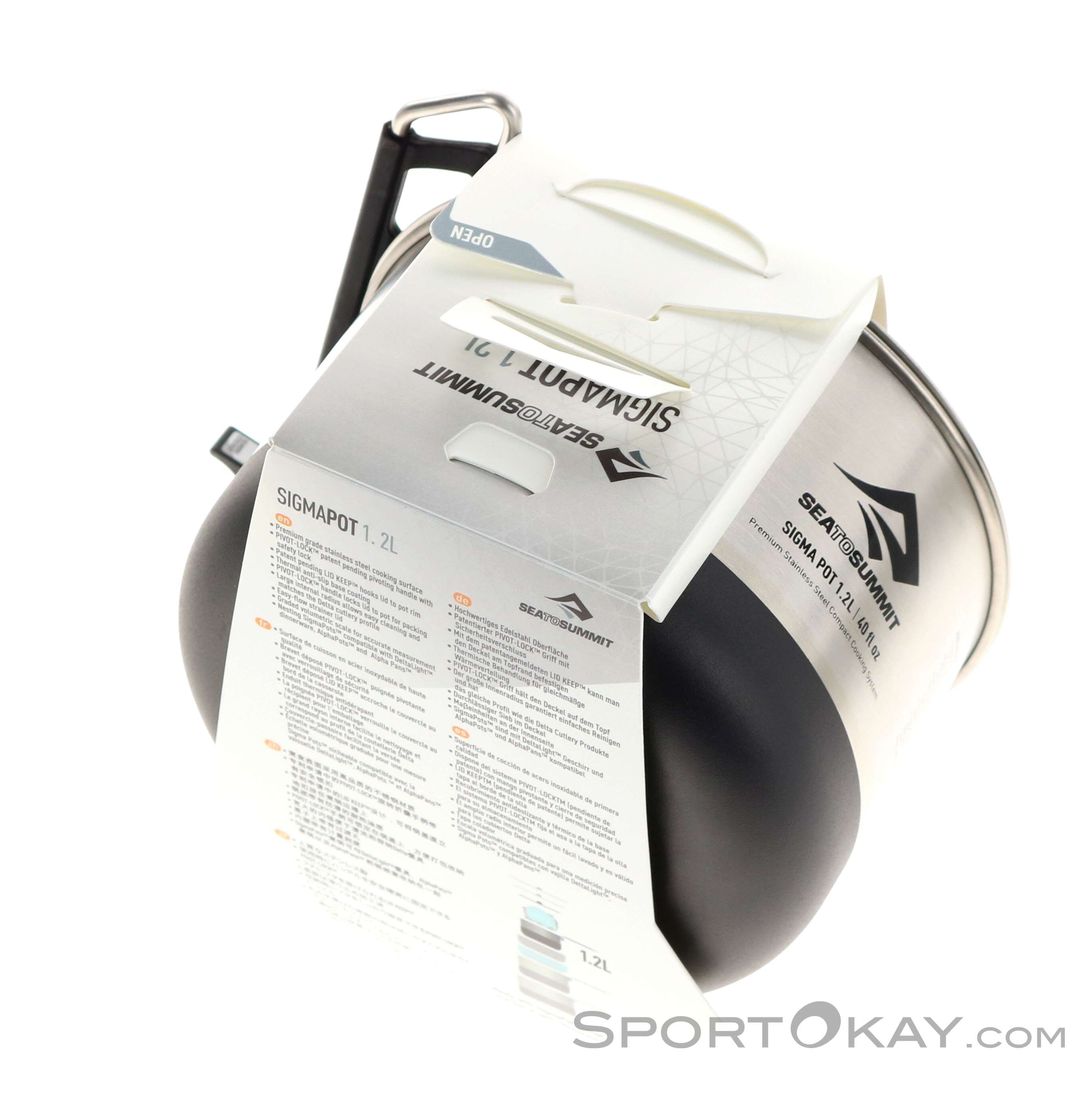 Kookpot Sea To Summit Sigma Pot 1,2 Litre Grey - Zomer 2023