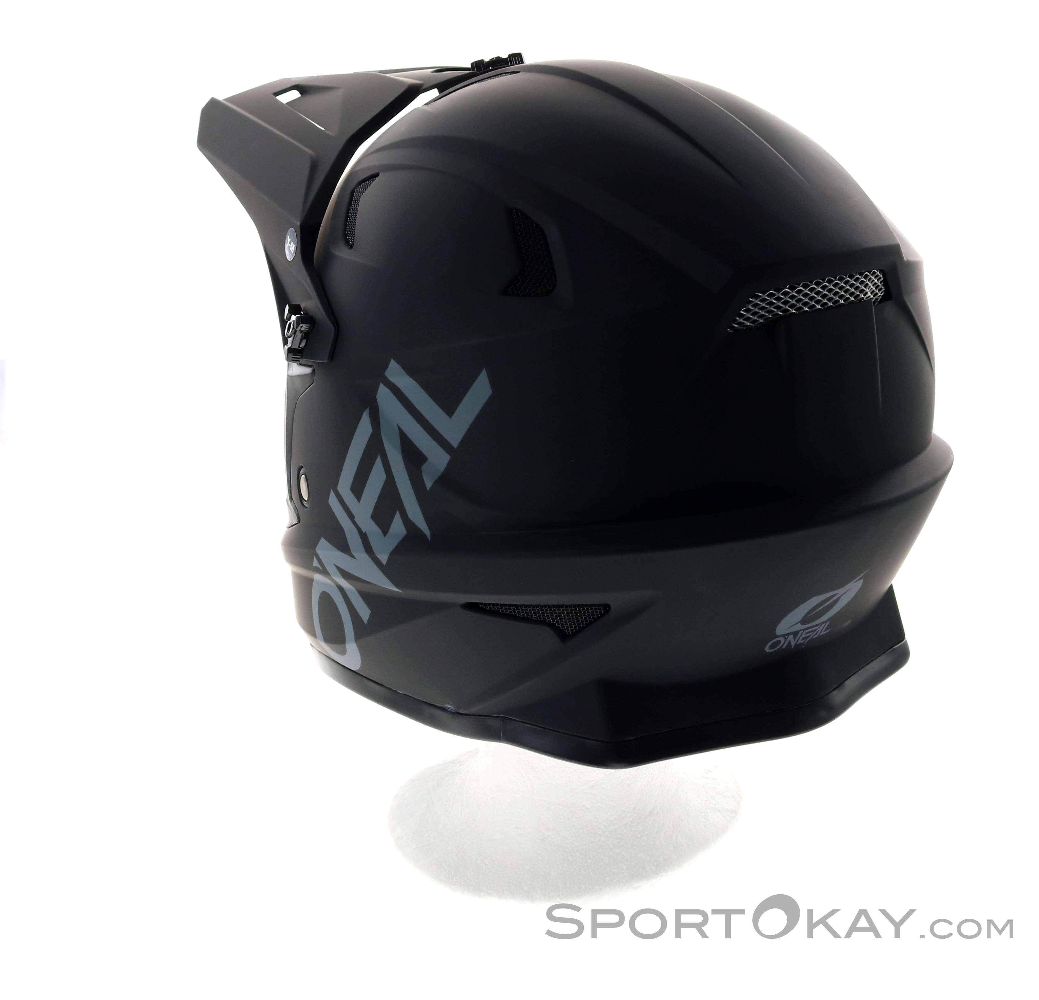 Casco MTB O'Neal Backflip Eclipse V.23 - Standard EN1078, Ventilato, Taglia M, Grigio/Blu - Foto 7