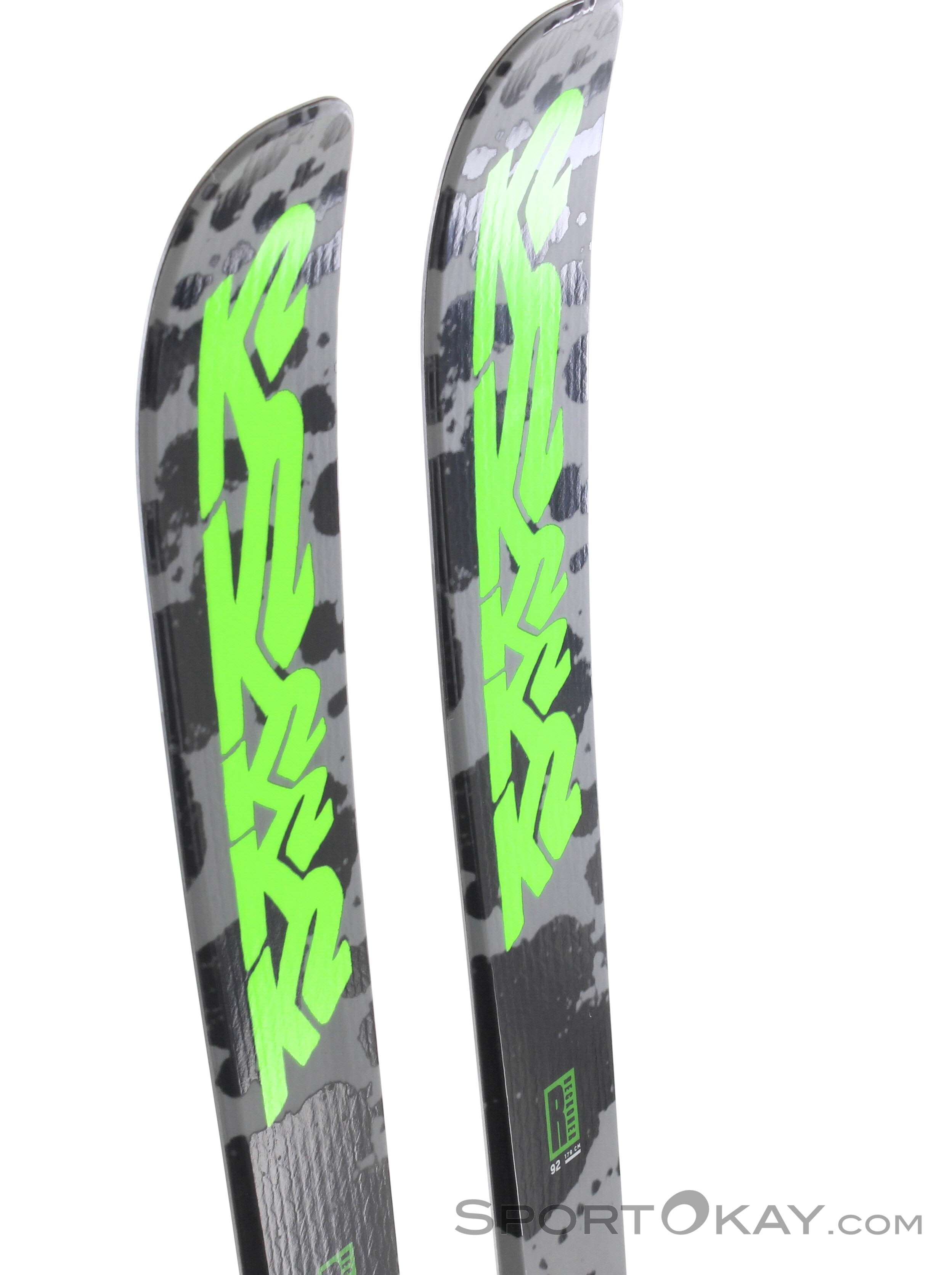 2023 k2 reckoner 92 skis 2022 w/ Marker FDT TF 10 GW Demo Bindings Hybritech Sidewalls underfoot add power and control 2023 K2 Reckoner 92 Skis