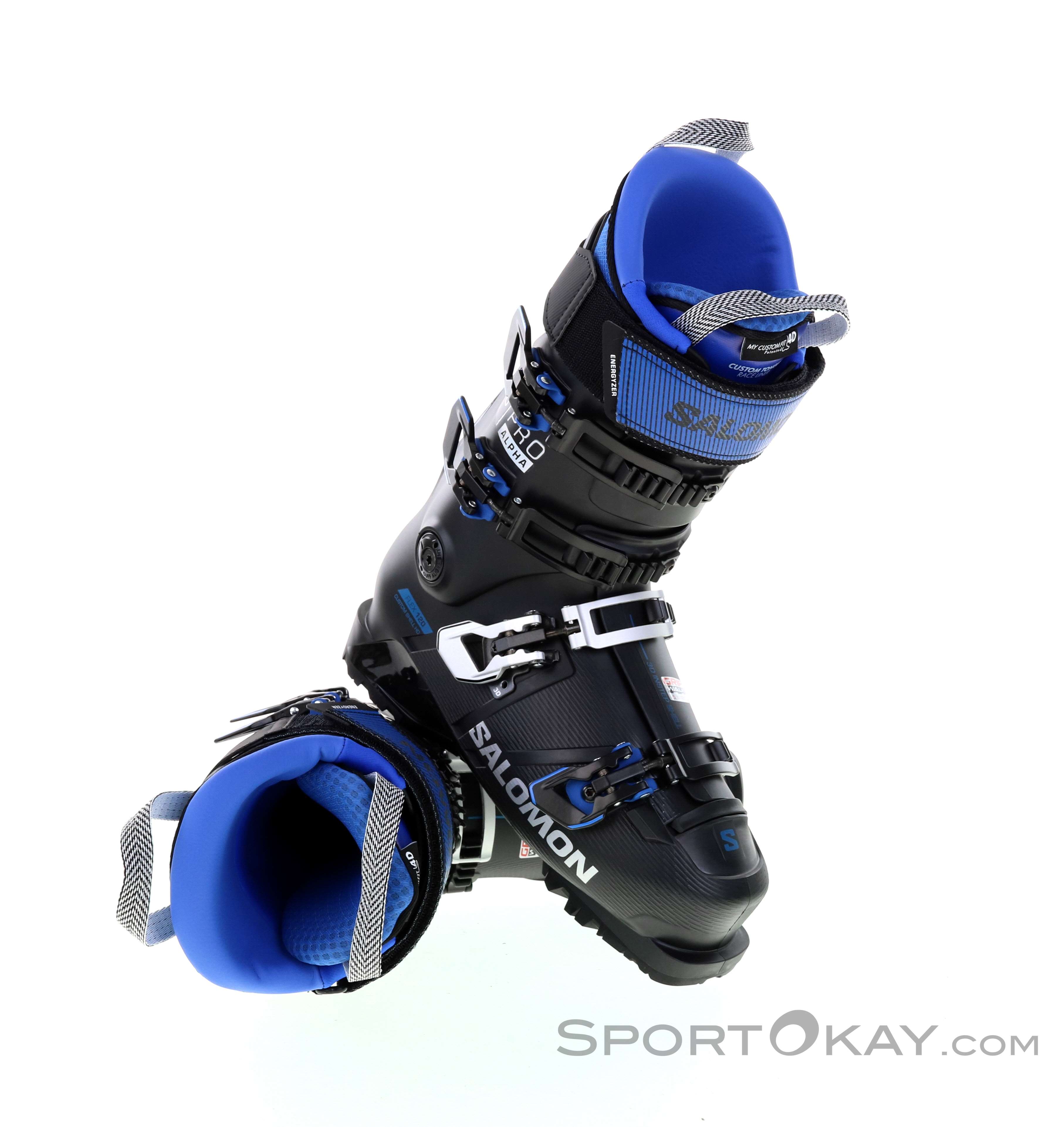 スキー Salomon S/PRO 120 Botas de esquí Salomon S/Pro Alpha 120 Gw Black Race Blue