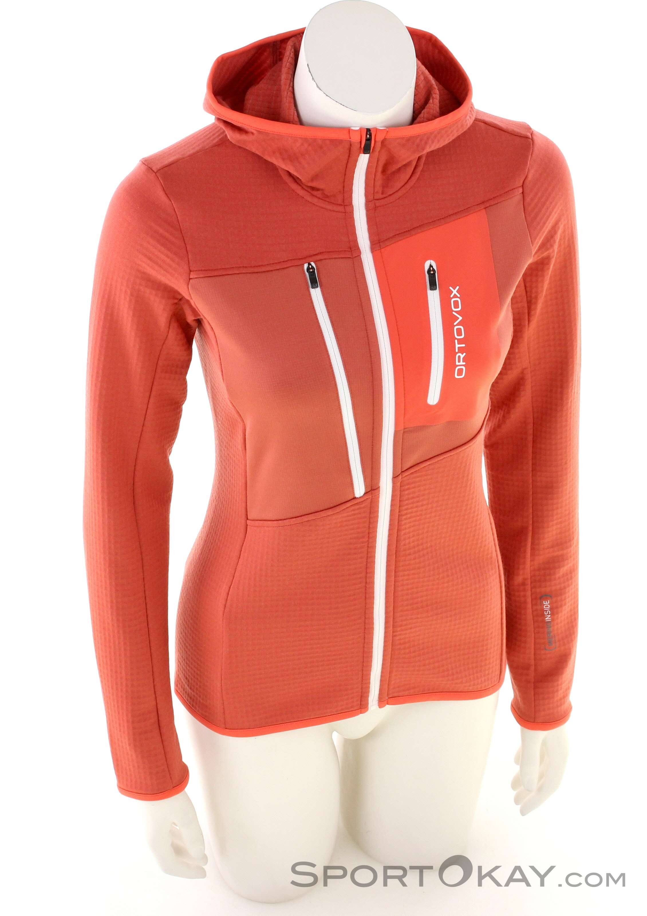Ortovox Fleece Grid Hoody Women Fleece Jacket Ski Sweaters Ski