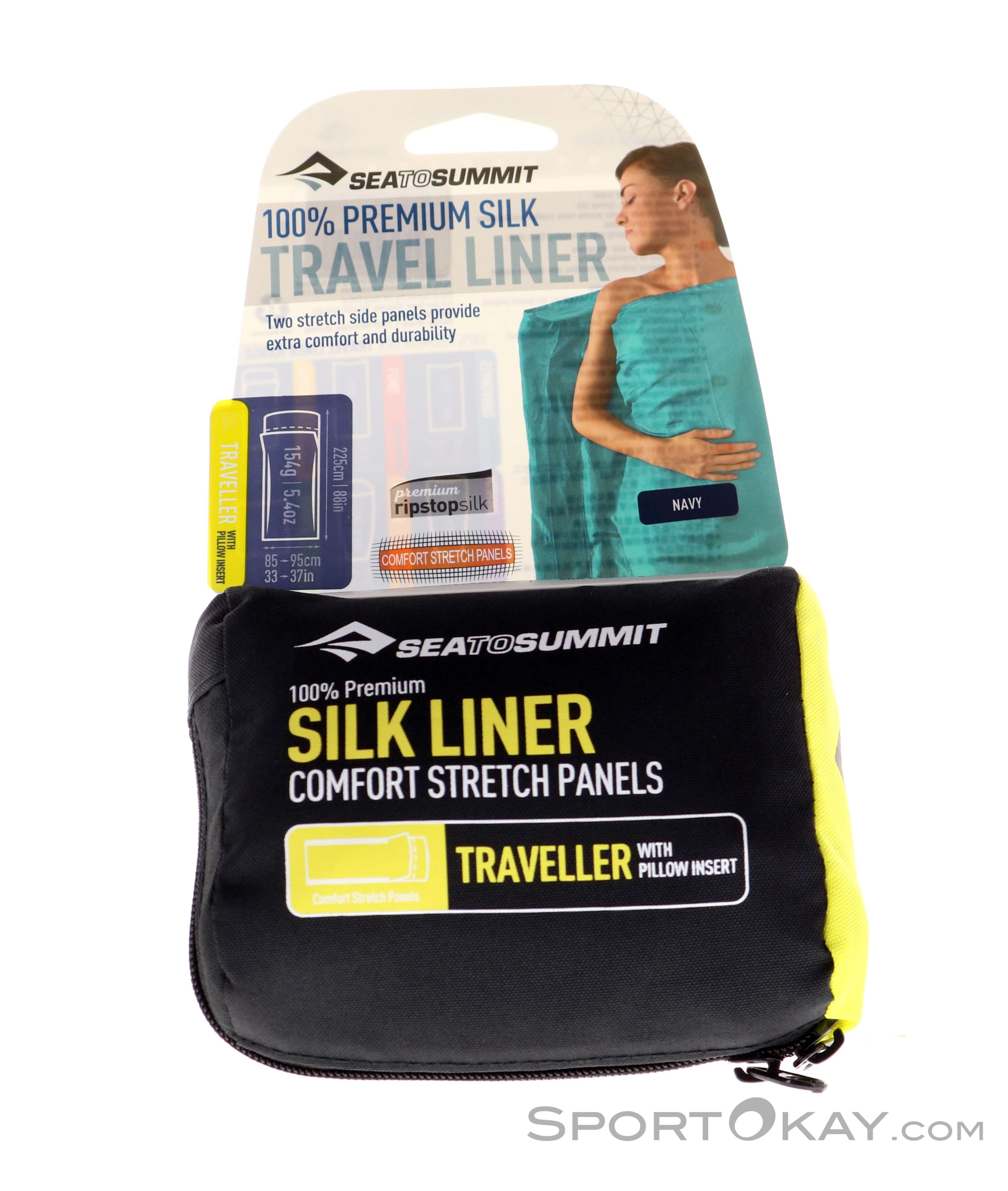 Sea to Summit Silk Liner Traveller Seideninlett - Schlafscke - Camping -  Outdoor - Alle