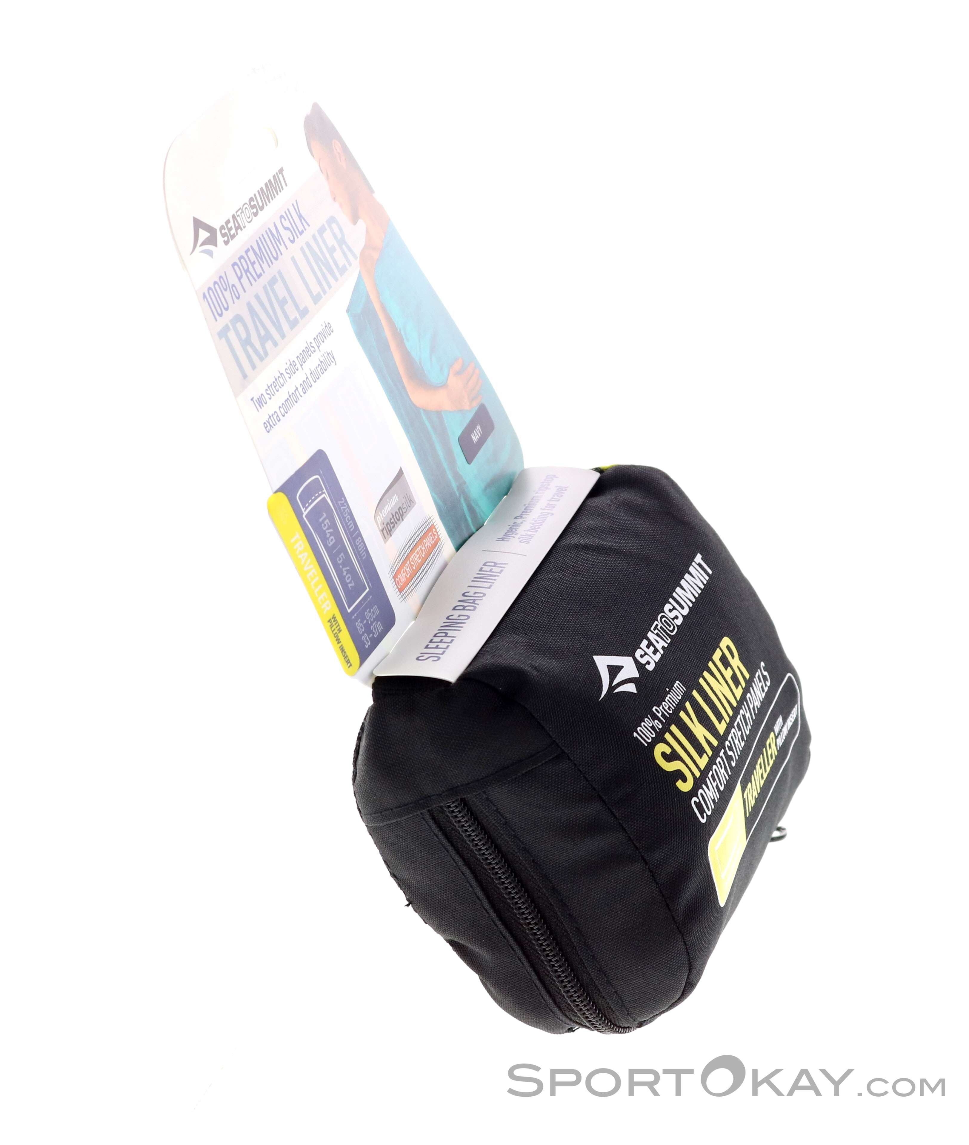 アウトドア寝具 Sea to Summit Silk Liner Traveller Sea to Summit Premium Silk Travel Liner with Comfort Stretch