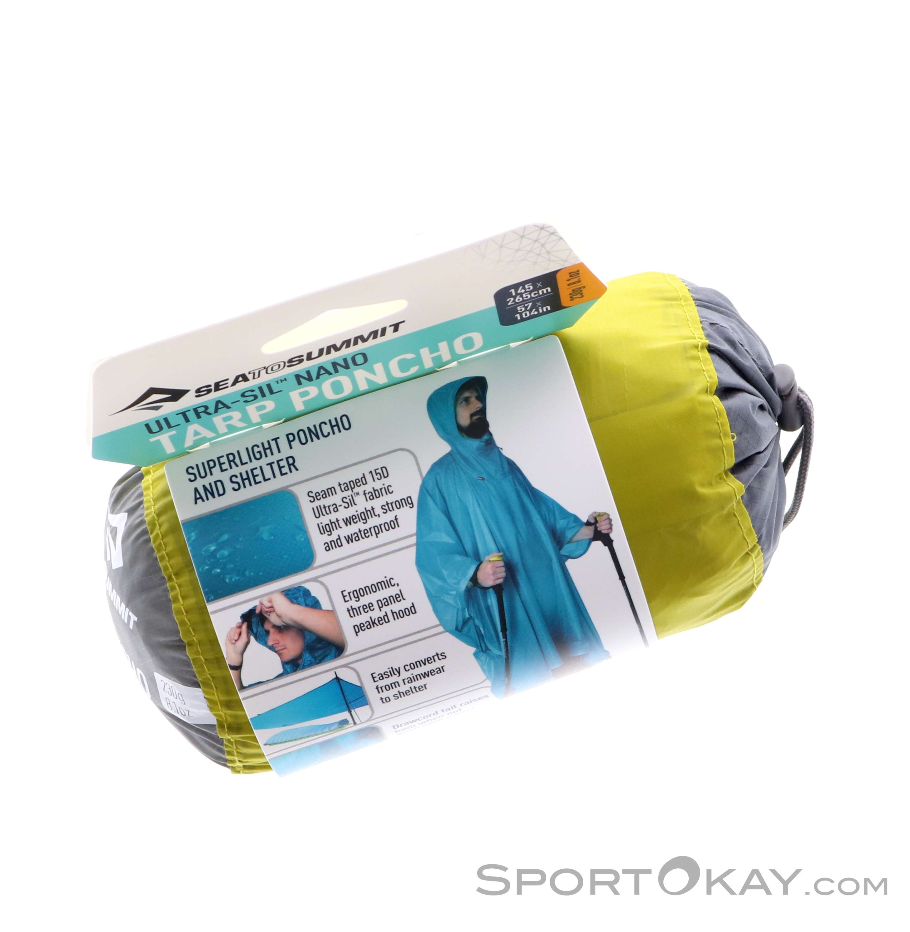 Sea to Summit Ultra-Sil Nano Tarp Poncho Rain Jacket Rain