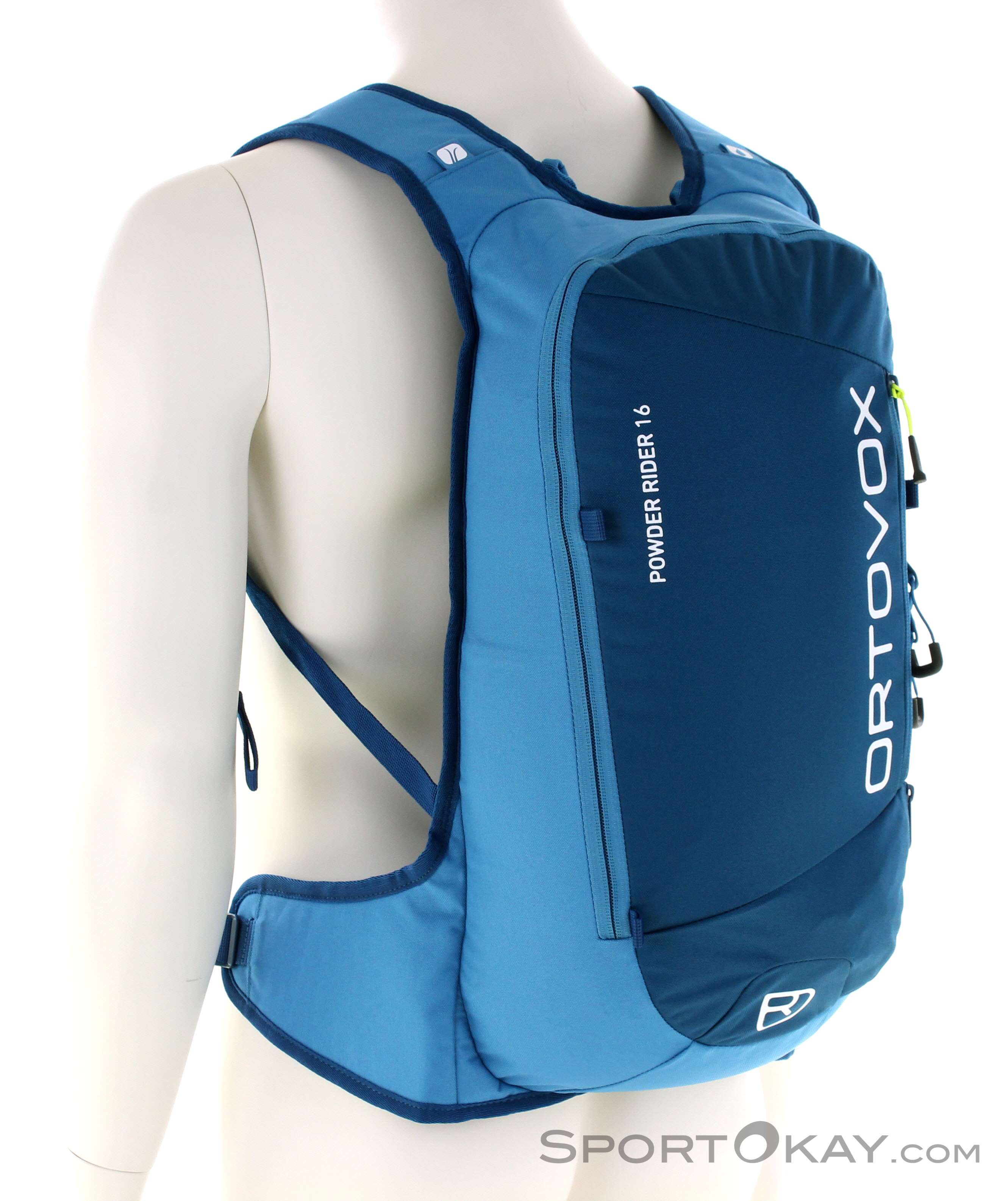 Ortovox Powder Rider 16L Backpack Pacific Green Women’s Ski Backpack POWDER RIDER 16 | blue note | 16 Liter | 4255736215297 main image 2