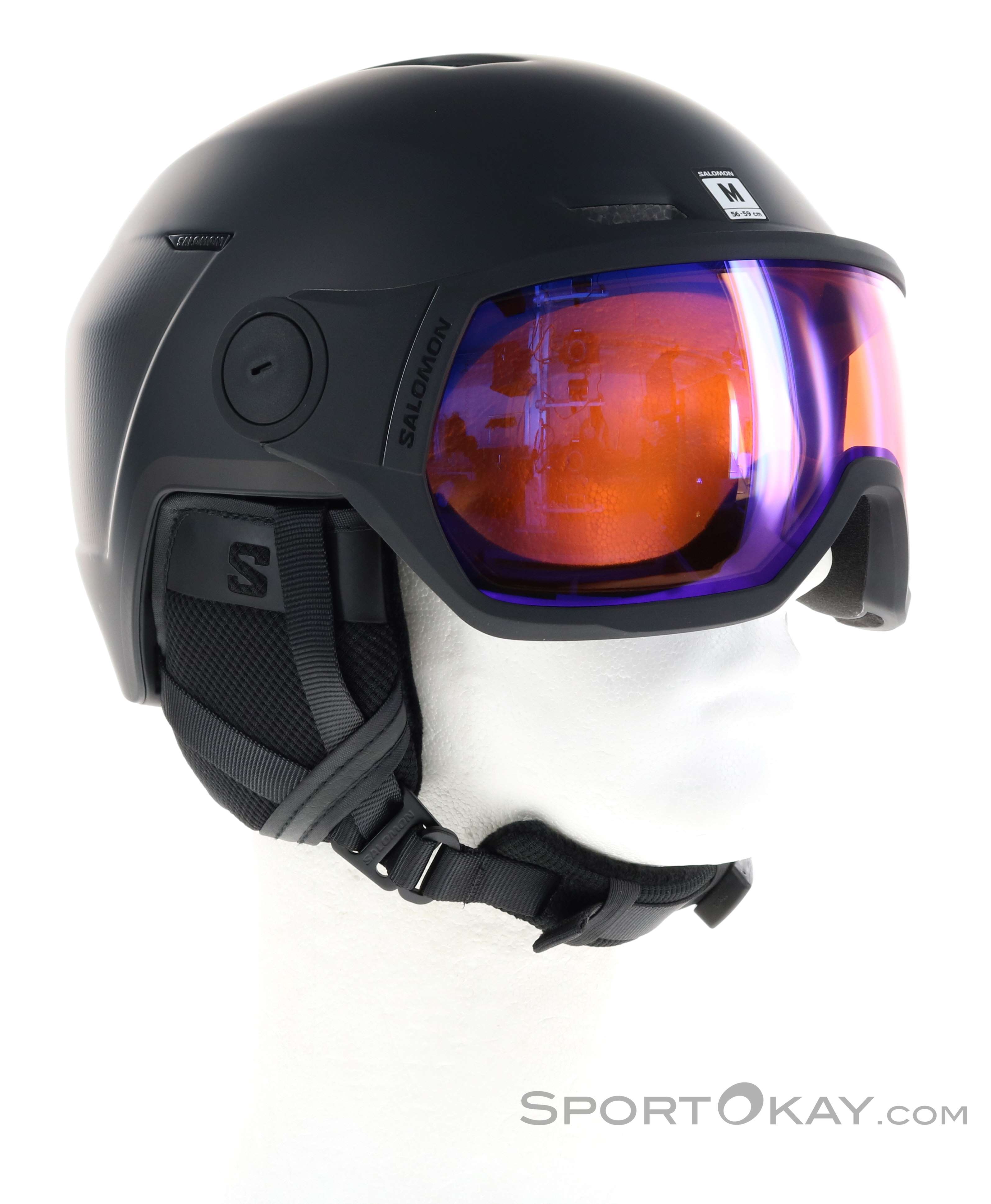 【4018】 SALOMON　PIONEER LT VISOR PHOTO Salomon Pioneer LT Visor visor helmet Black | Snowinn