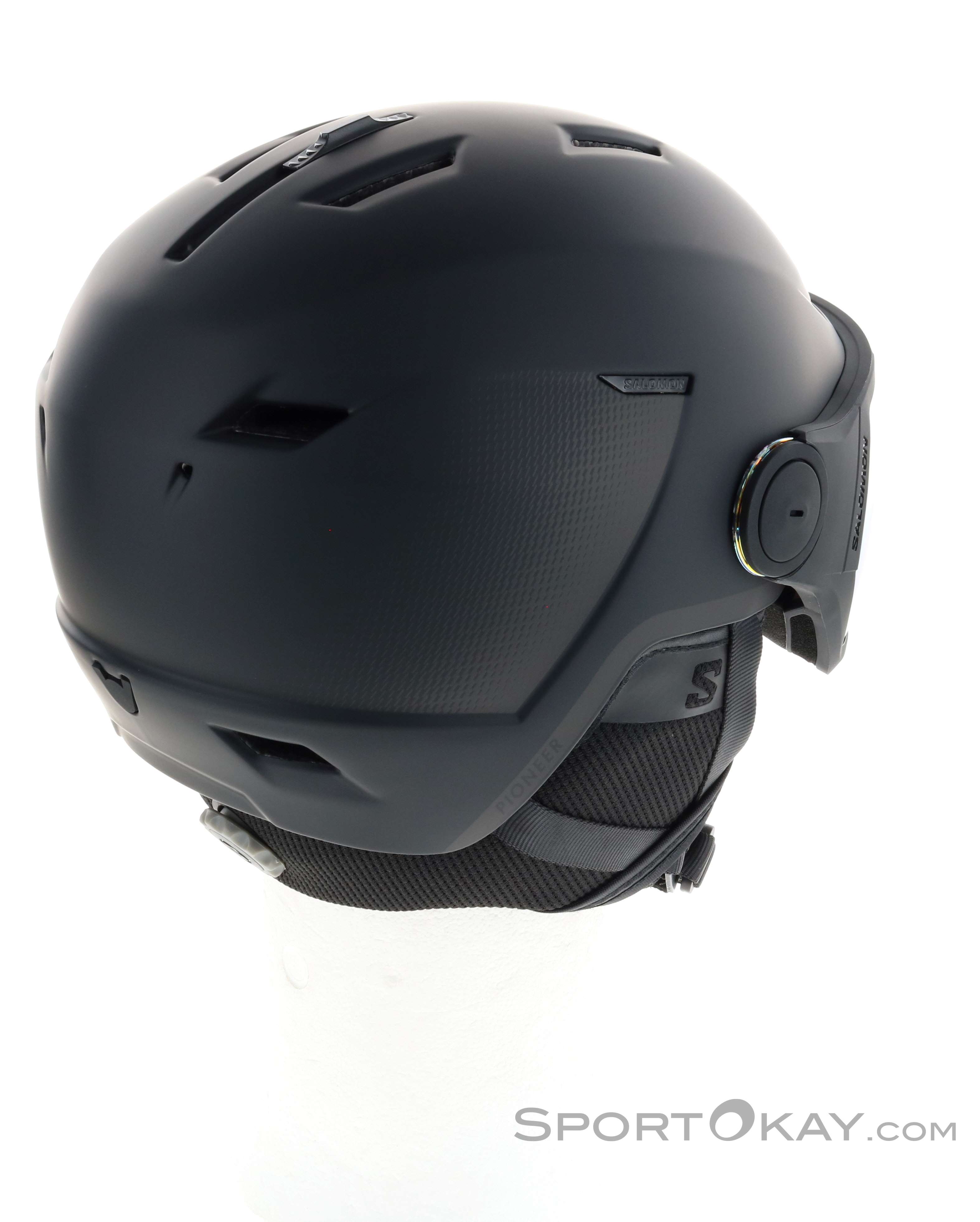 SALOMON PIONEER LT VISOR Lサイズ （BLACK） Salomon Pioneer LT Visor Photo Helmets | Absolute-Snow