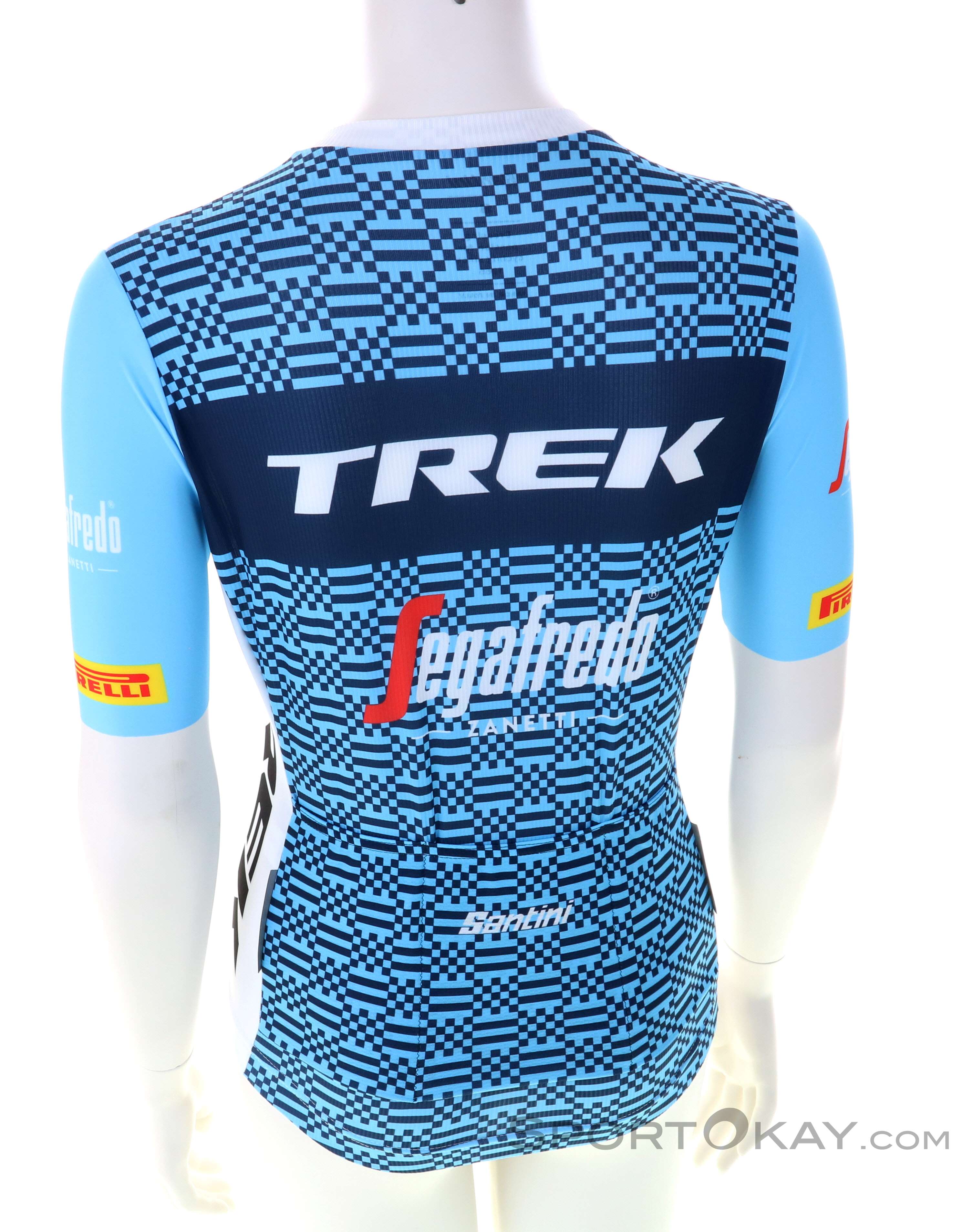 Trek Santini Segafredo Team Replica Donna Maglia da Bici T-Shirt