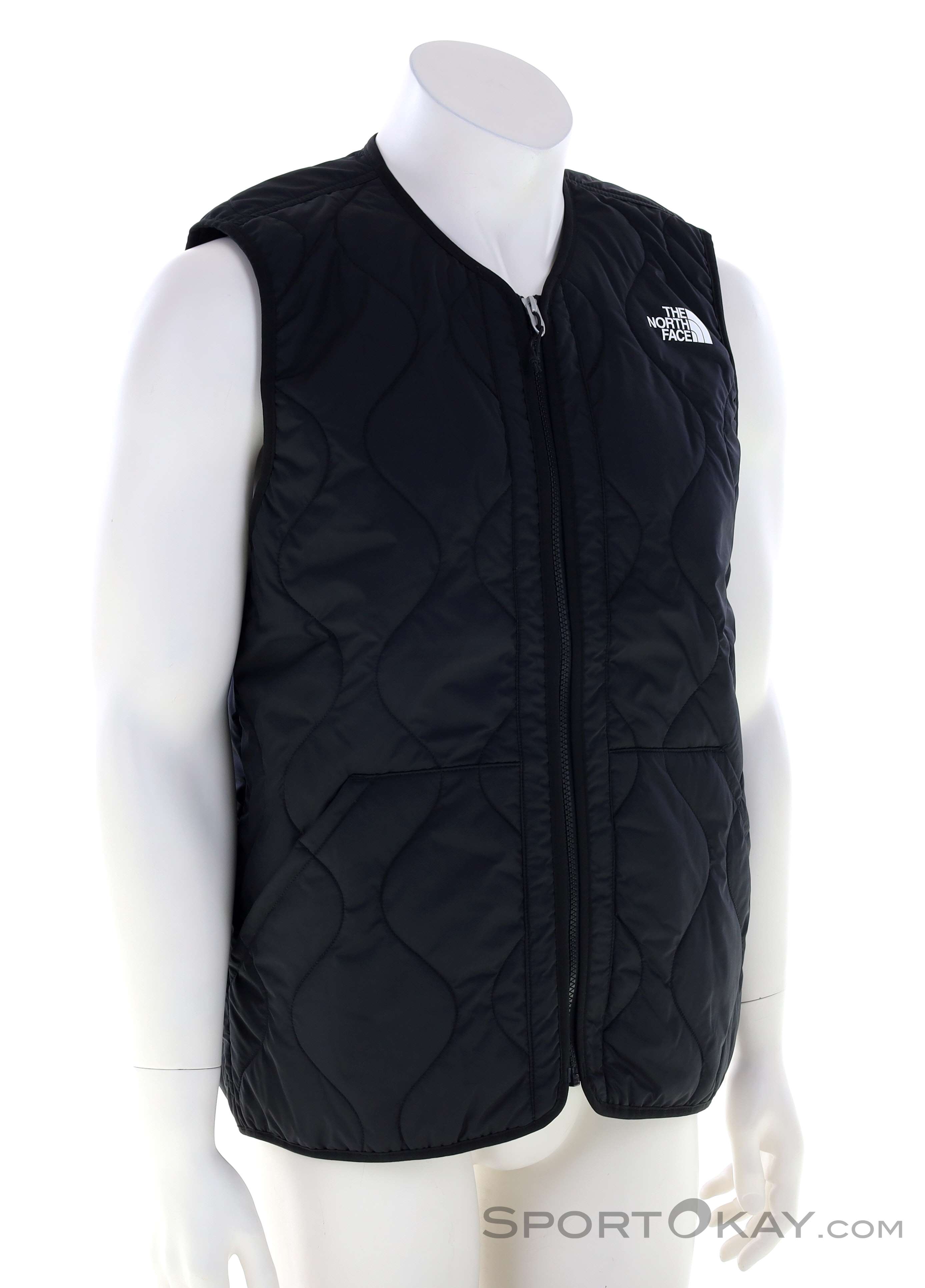 ジャケット・アウター The North Face Ampato Quilted Vest Black The North Face Ampato Quilted Mens Outdoor vest - Jackets
