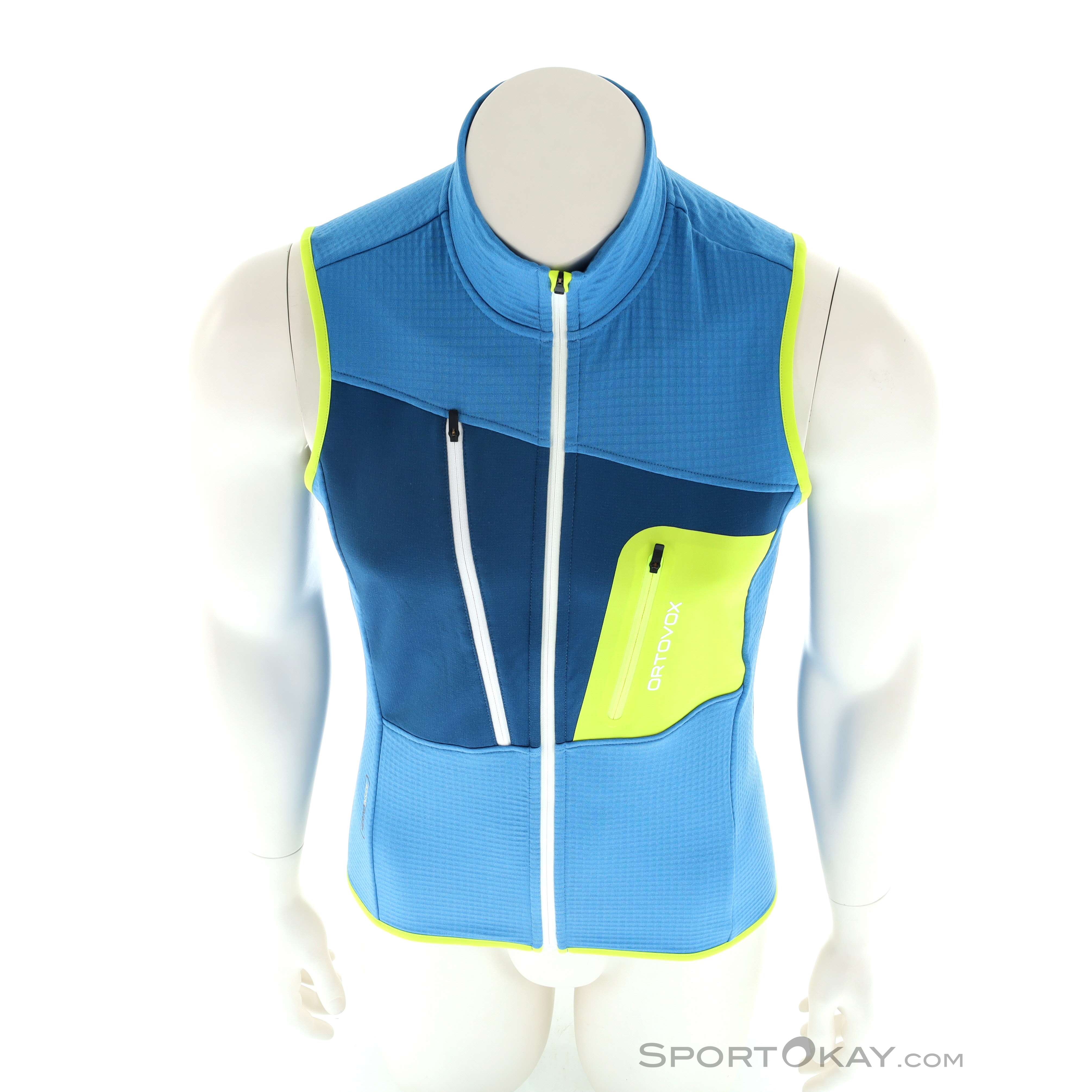 Ortovox Fleece Grid Mens Outdoor vest Jackets Outdoor Clothing