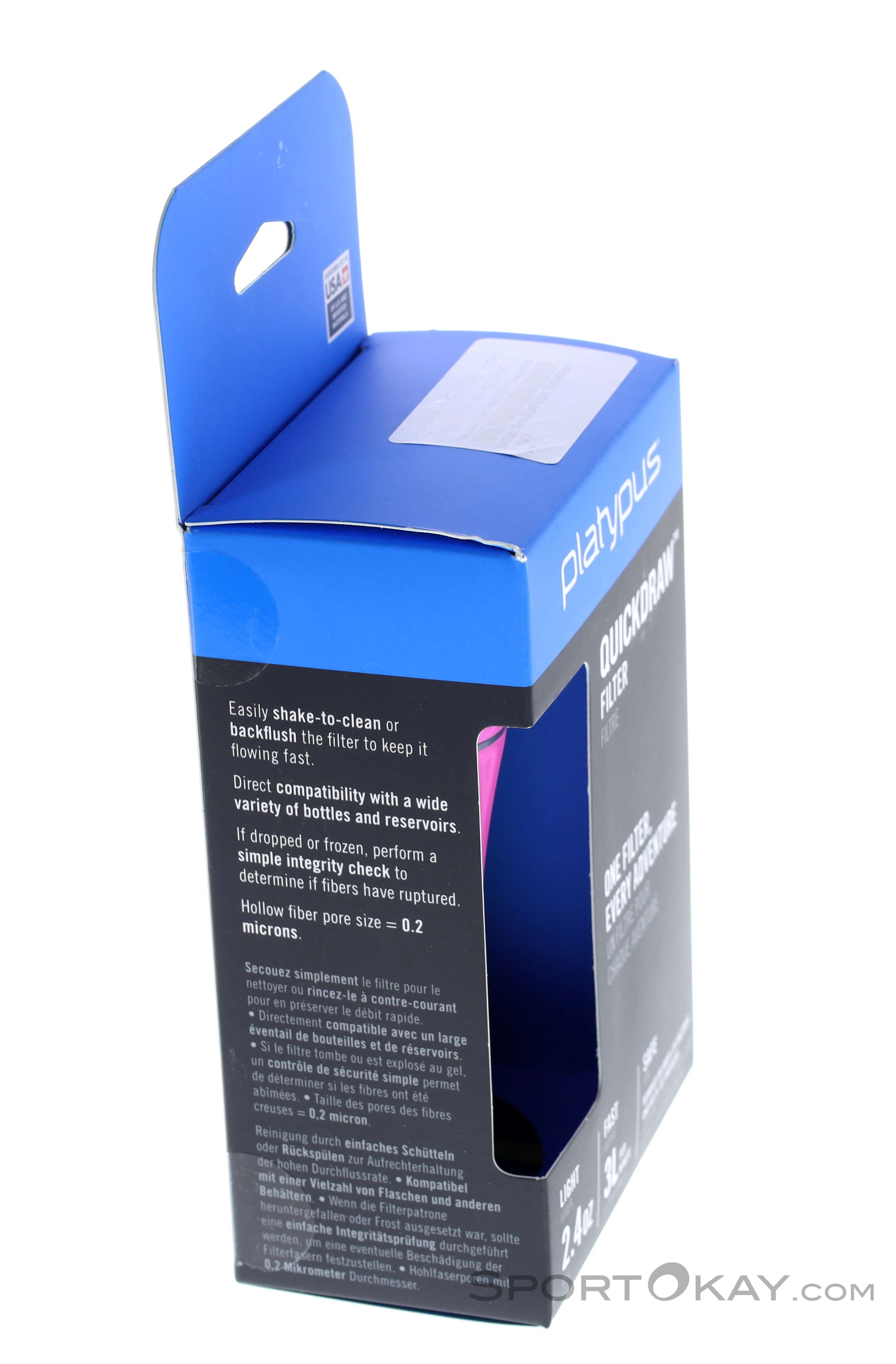 Filtrerend drinkstro Platypus Quickdraw 1L Filter System Blue - Zomer