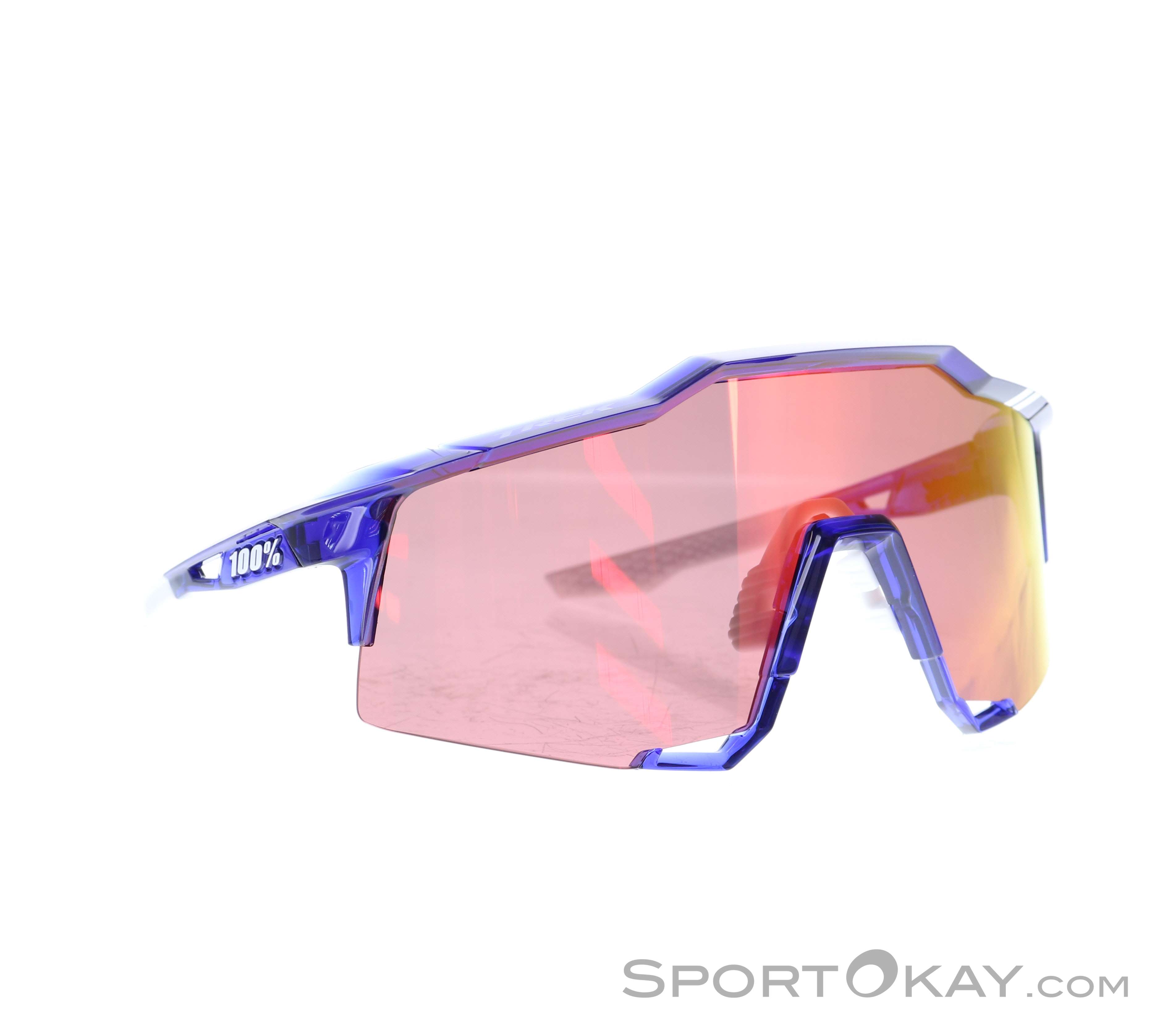 100% Unisex Speedcraft Sonnenbrille - Sportbrille Mit HYDROILO-Beschichtung | Für Radsport & Outdoor-Aktivitäten