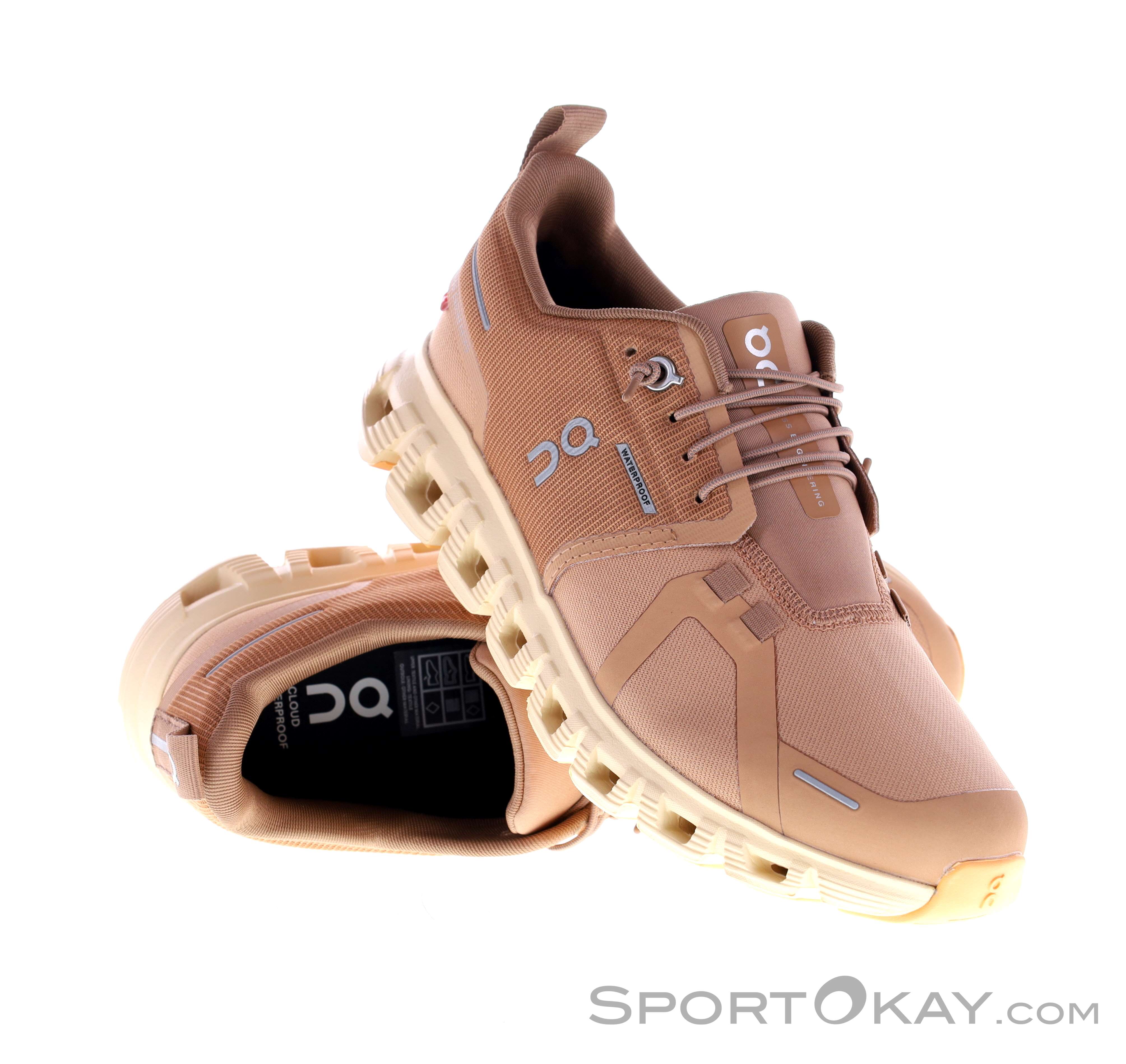 On Cloud 6 Waterproof Damen Freizeitschuhe, On, Orange, , Damen, 0262-10515, 5638273636, 7615537208619, N1-01.jpg