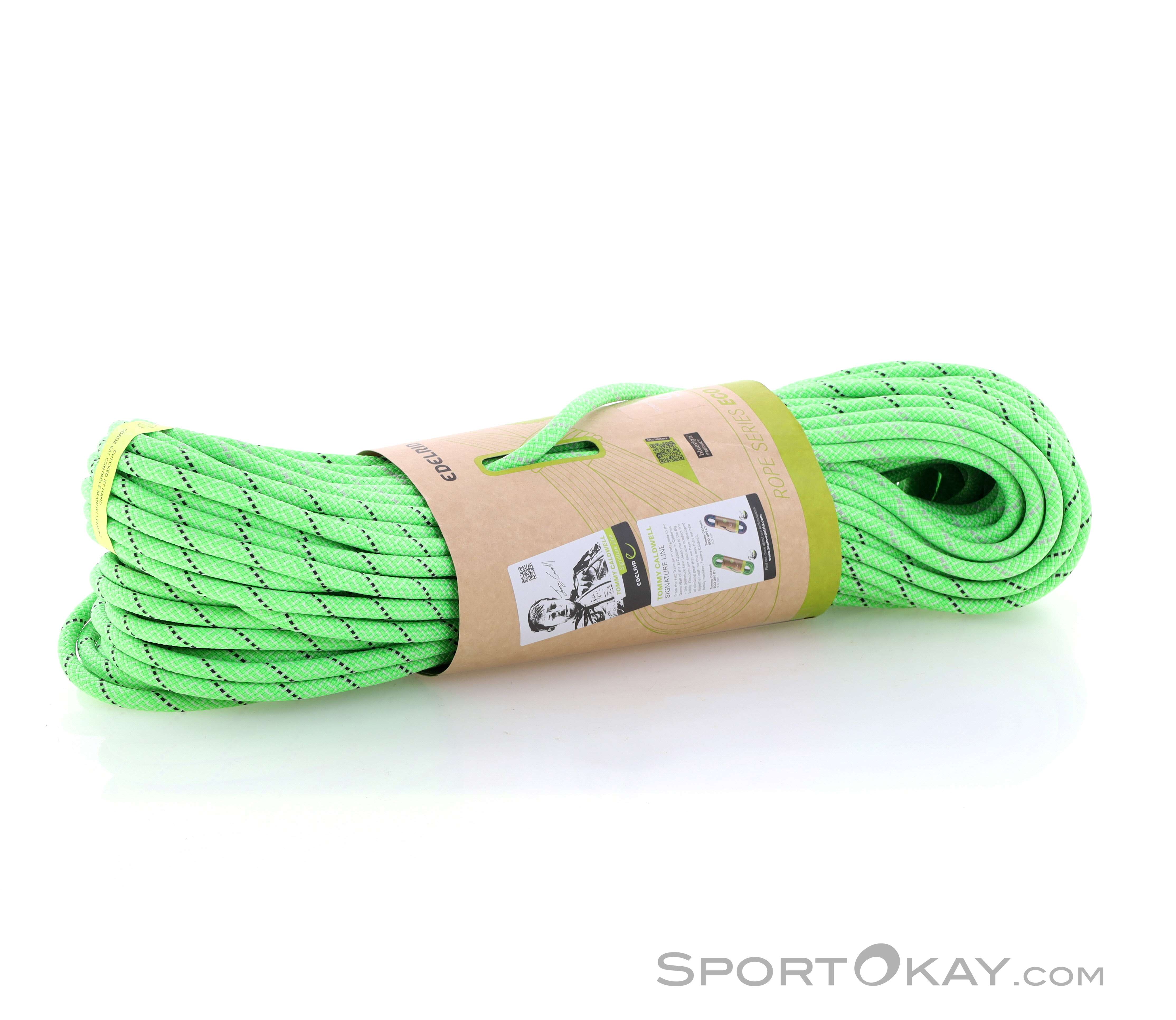 Edelrip Rope Edelrid Tommy Caldwell Eco Dry DT 9,6mm 80m Climbing Rope - Single Rope ...