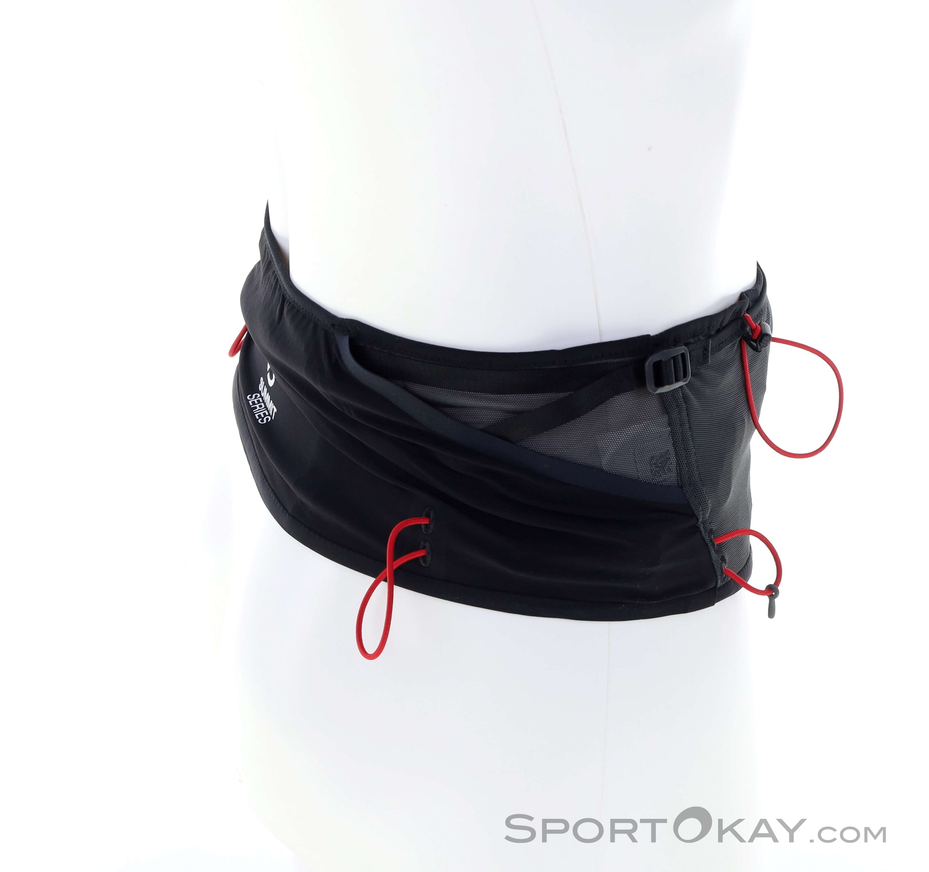 NEVEQ Cintura da Corsa, Nero, con Due Tasche. Comodo Marsupio per Tenere Il Vostro Smartphone ed Accessori Durante la Corsa o Le Escursioni. Cintura per Sport e Fitness