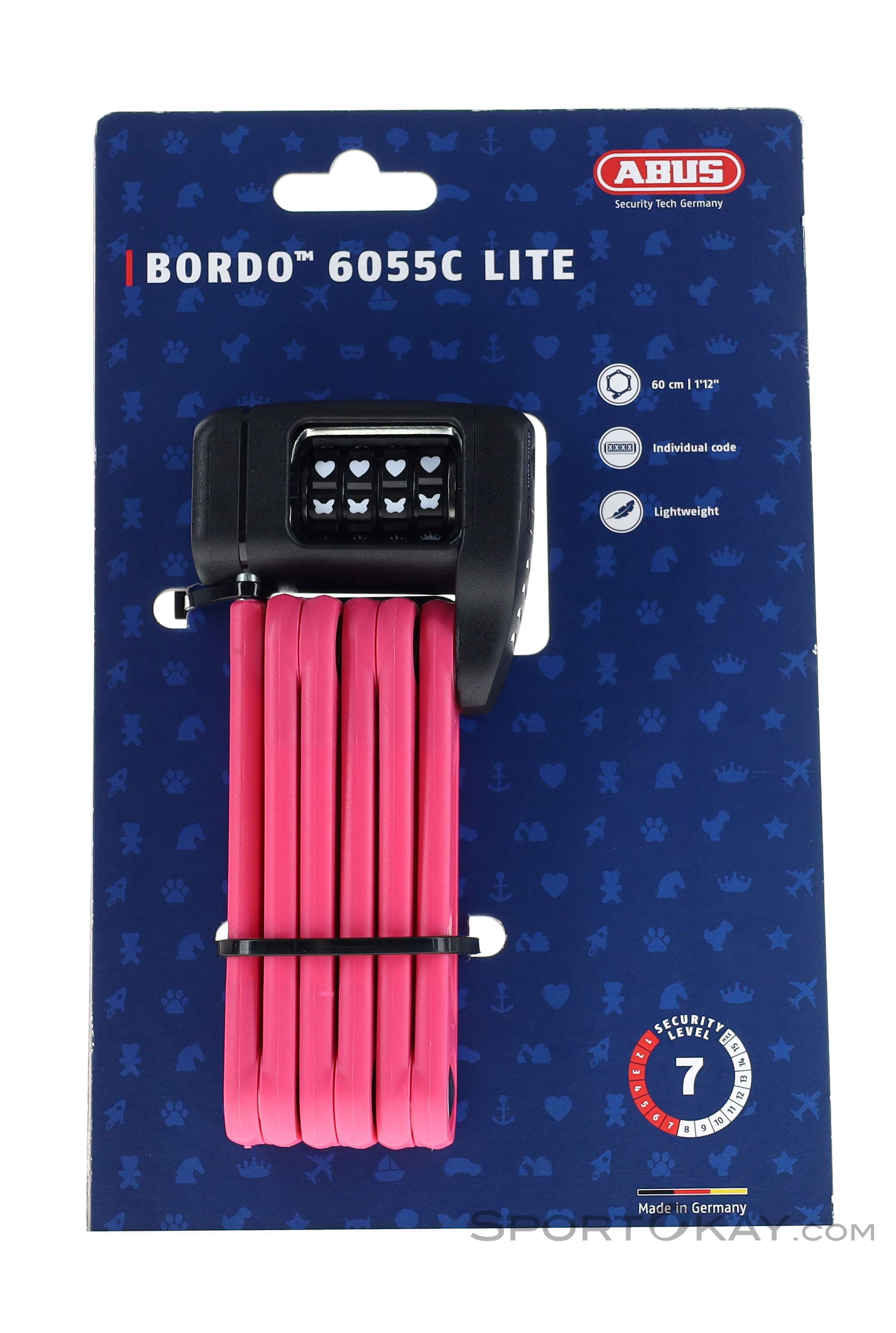 ABUS Bordo Lite Mini 6055C - 60cm Vouwbare Slot - zwart