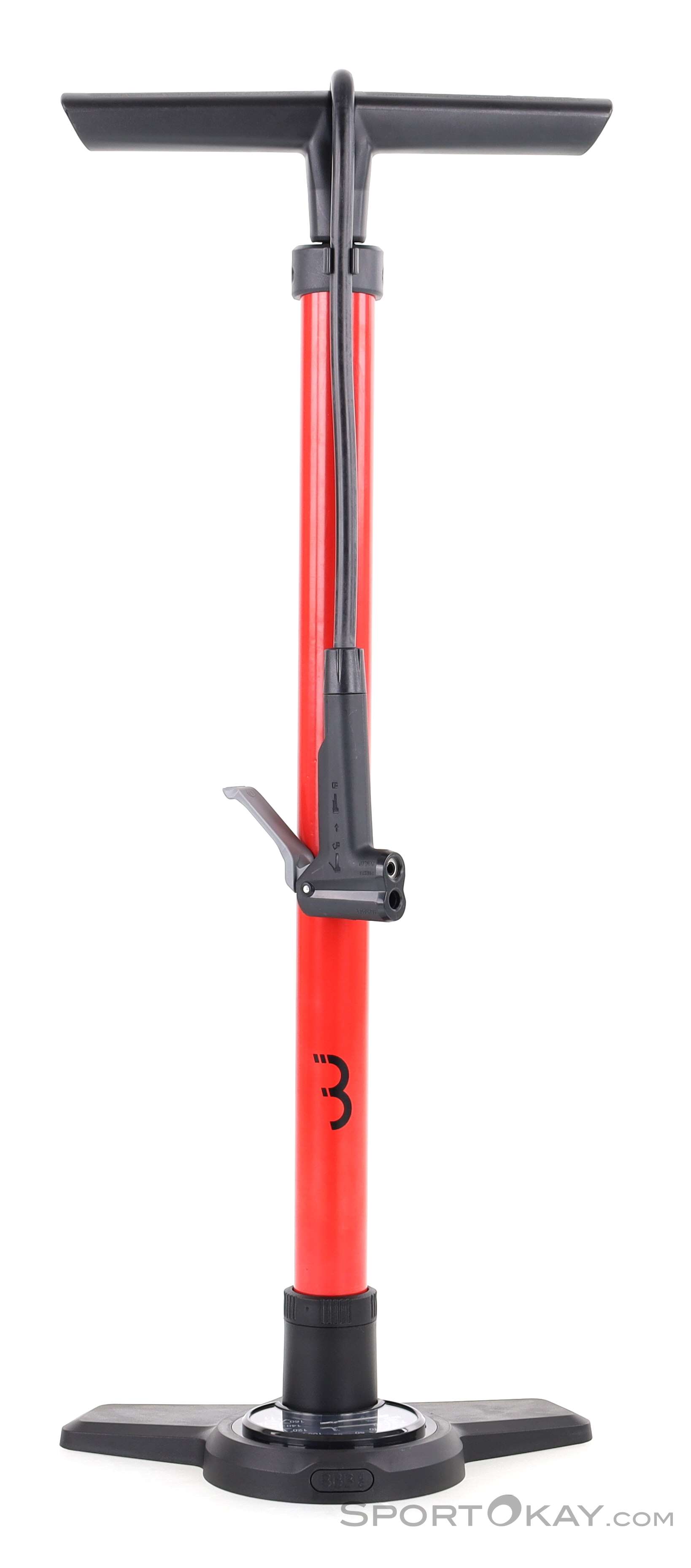 BBB Airboost 2.0 Floor Pump, BBB, Red, , Unisex, 0154-10015, 5638305761, 8716683131383, N1-01.jpg