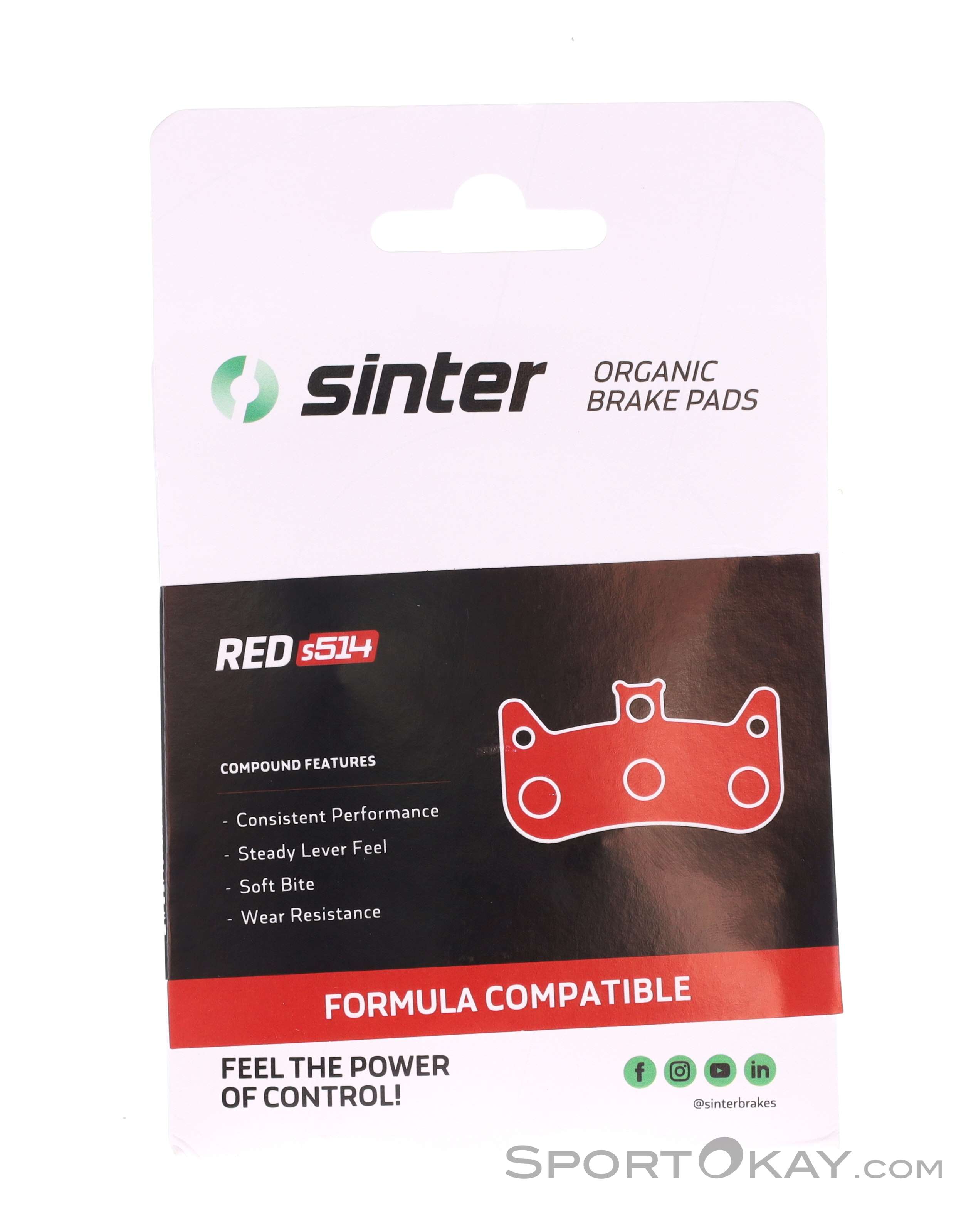 Sinter Formula Cura Standard Disc Brake Pads Brakes Disc