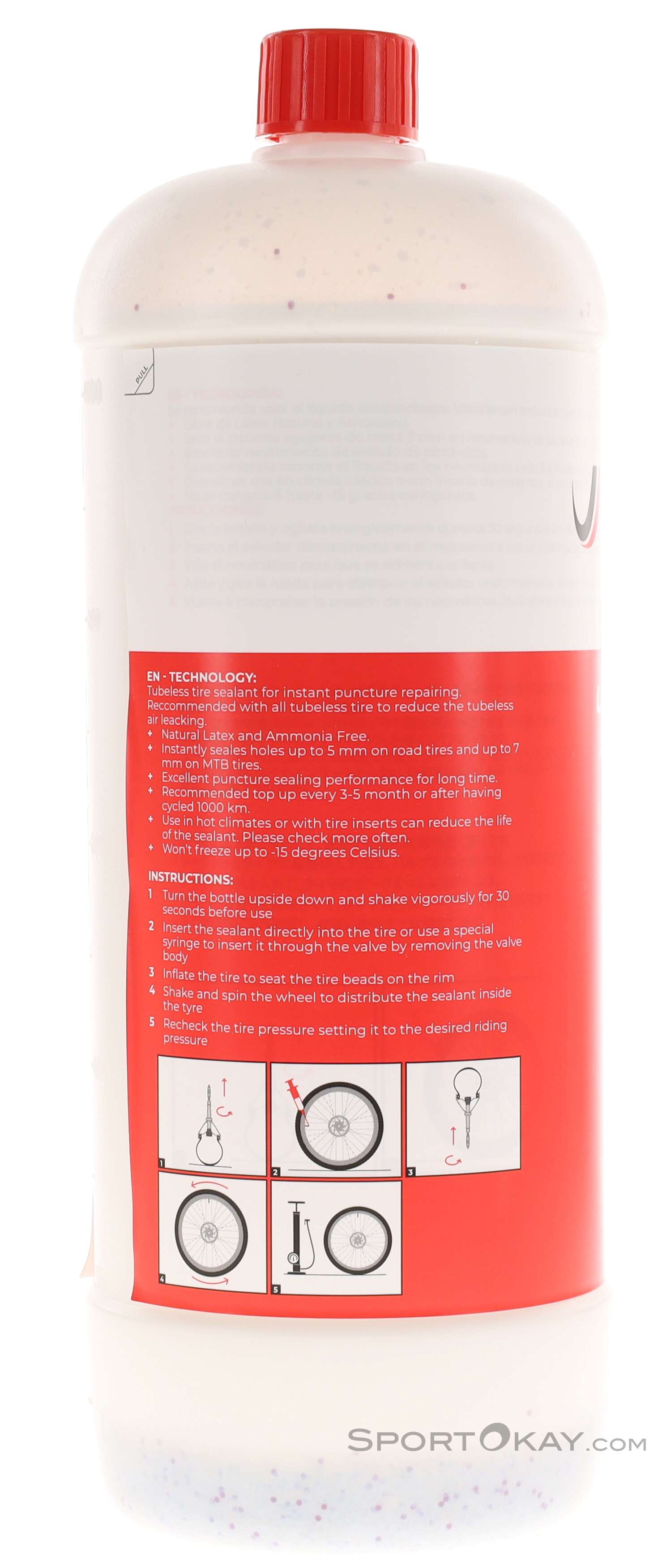 Vittoria Universal Tubeless Sealant 500ml - Sigillante Per Pneumatici Bici, Prevenzione Forature - Foto 5