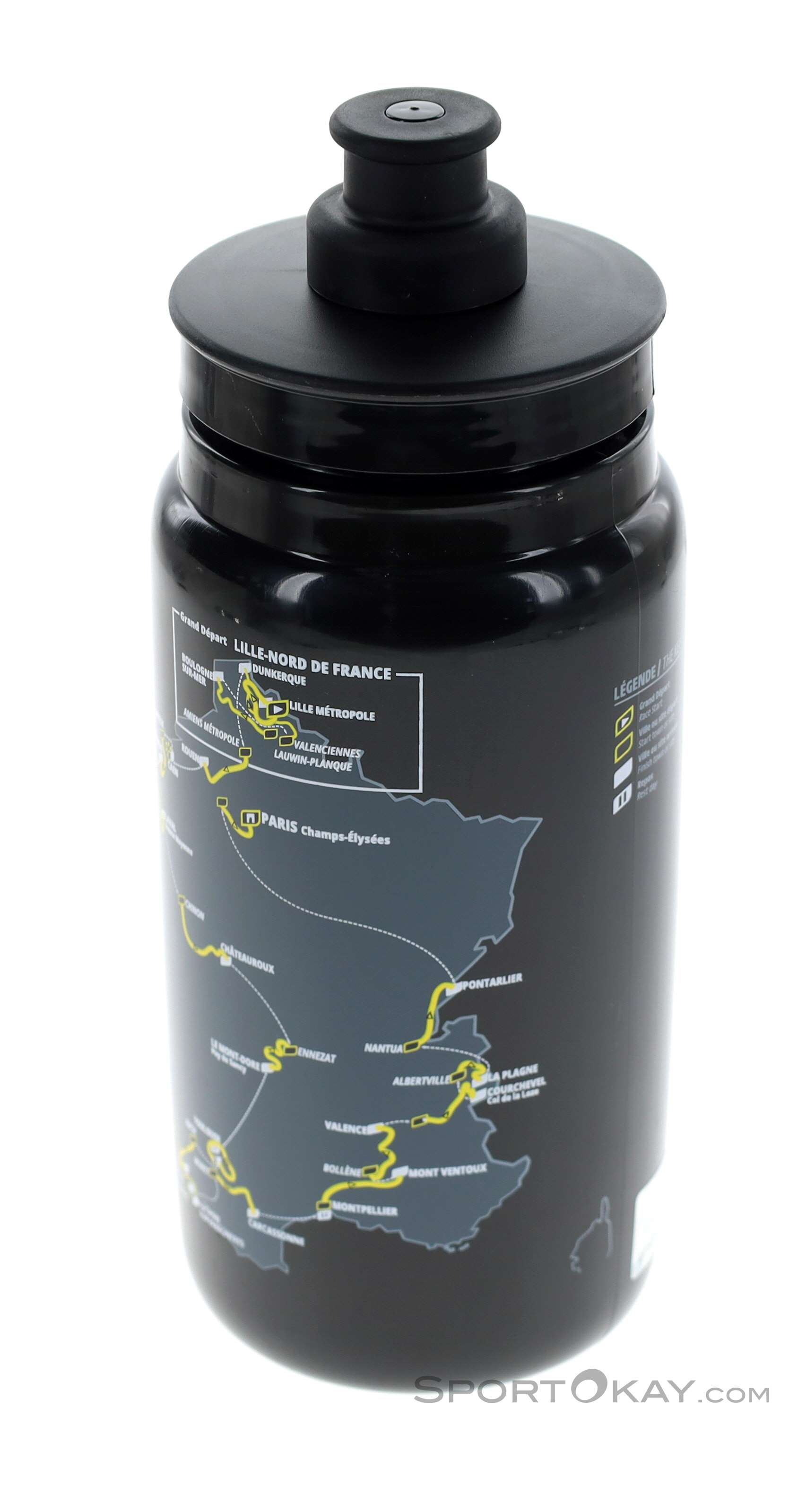 Elite Fly Team Tour de France Map 550ml Water Bottle 2025 Water - Main Image