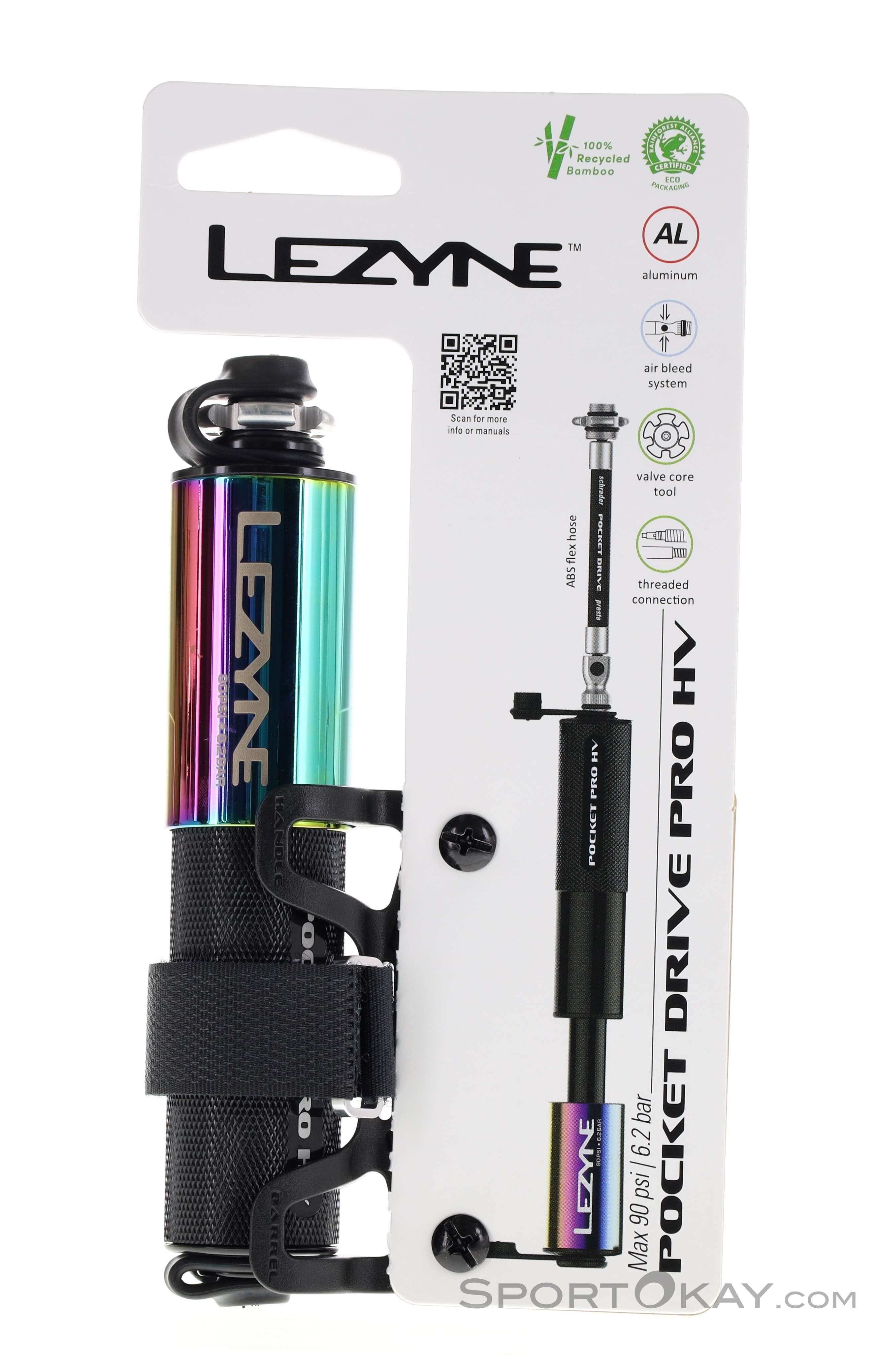 Lezyne Pocket Drive Pro HV Mini Pump Pump Accessory Bike All