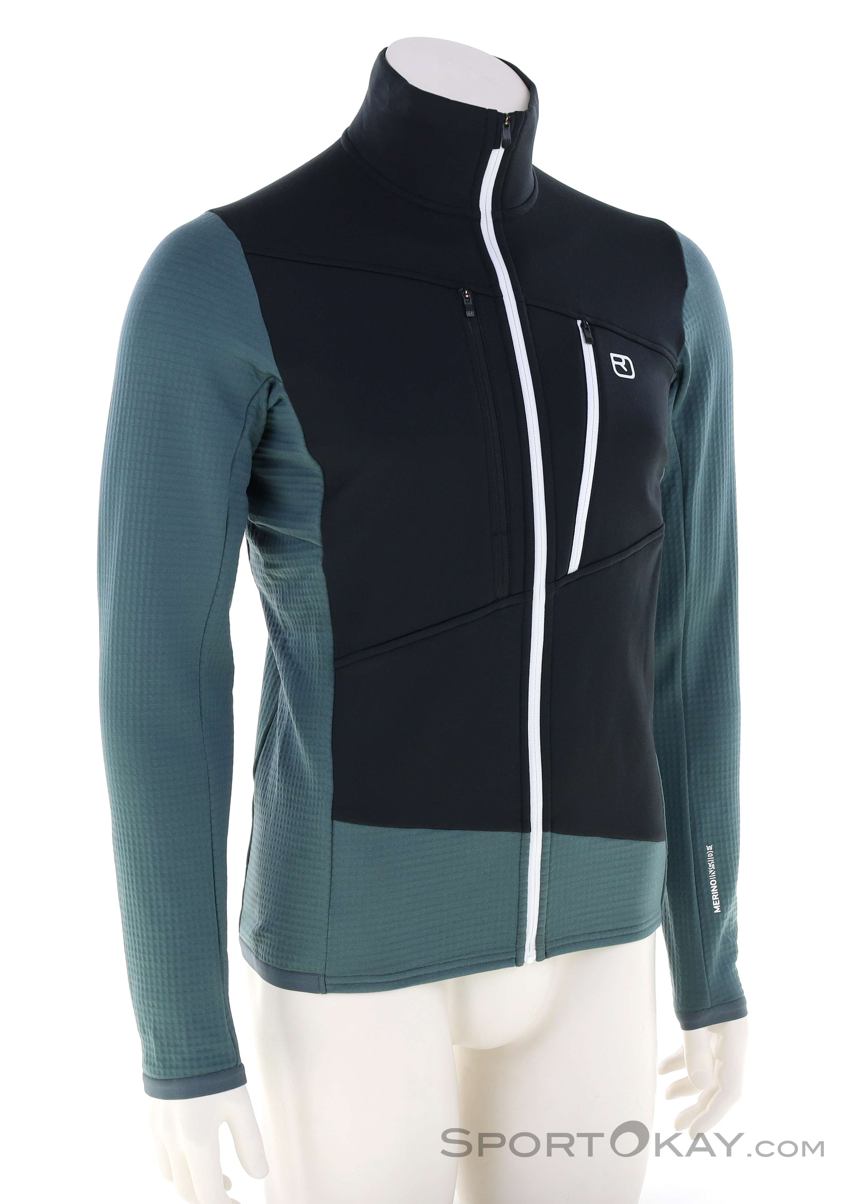 Ortovox Fleece Grid Herren Fleecejacke, Ortovox, Mehrfarbig, , Herren, 0016-12242, 5638354082, 4251877777298, N1-01.jpg