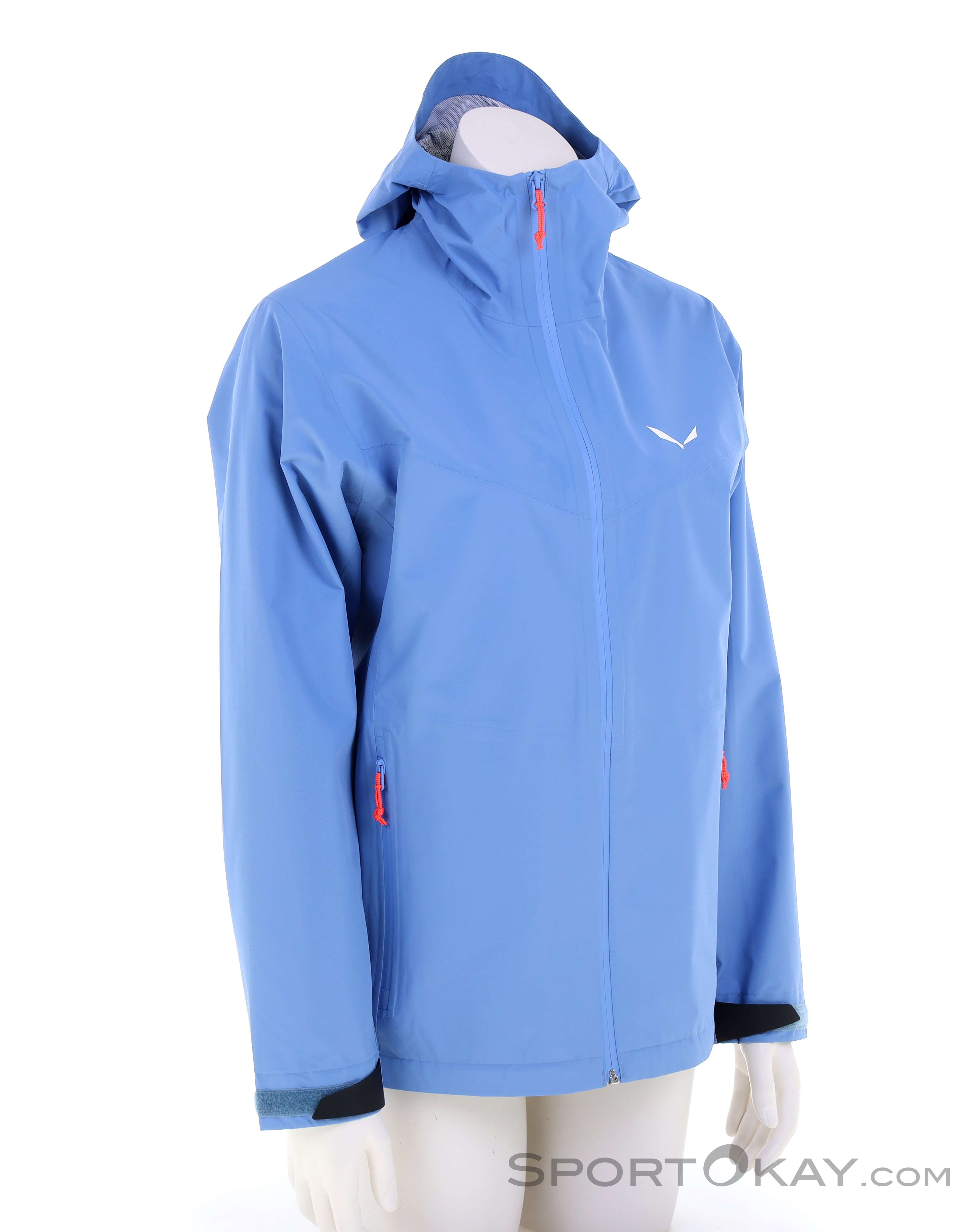 Salewa Puez 2.5L Powertex Damen Regenjacke, Salewa, Blau, , Damen, 0032-11675, 5638361748, 4053866742832, N1-01.jpg