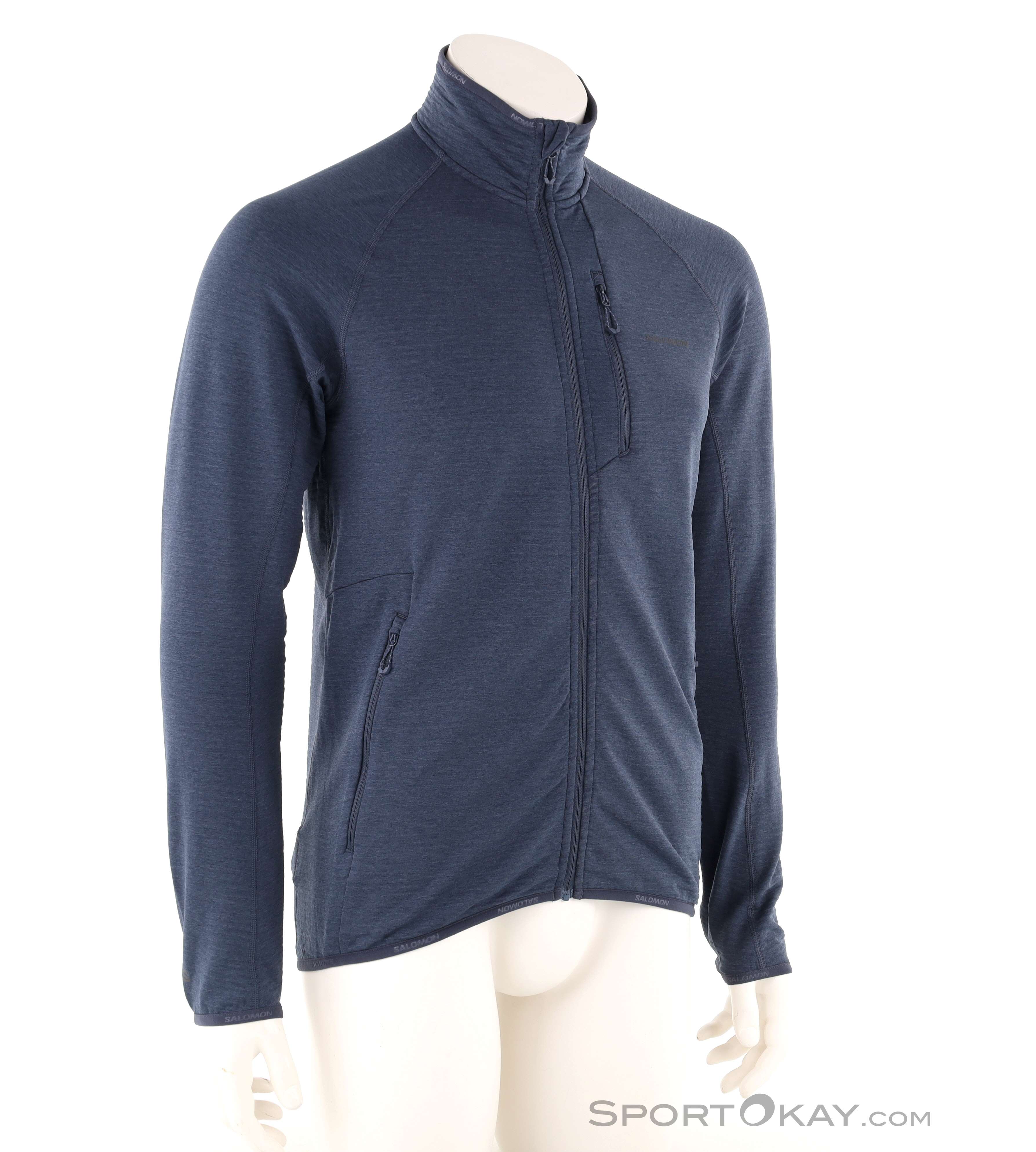 Salomon Essential Lightwarm FZ Hommes Veste en laine polaire