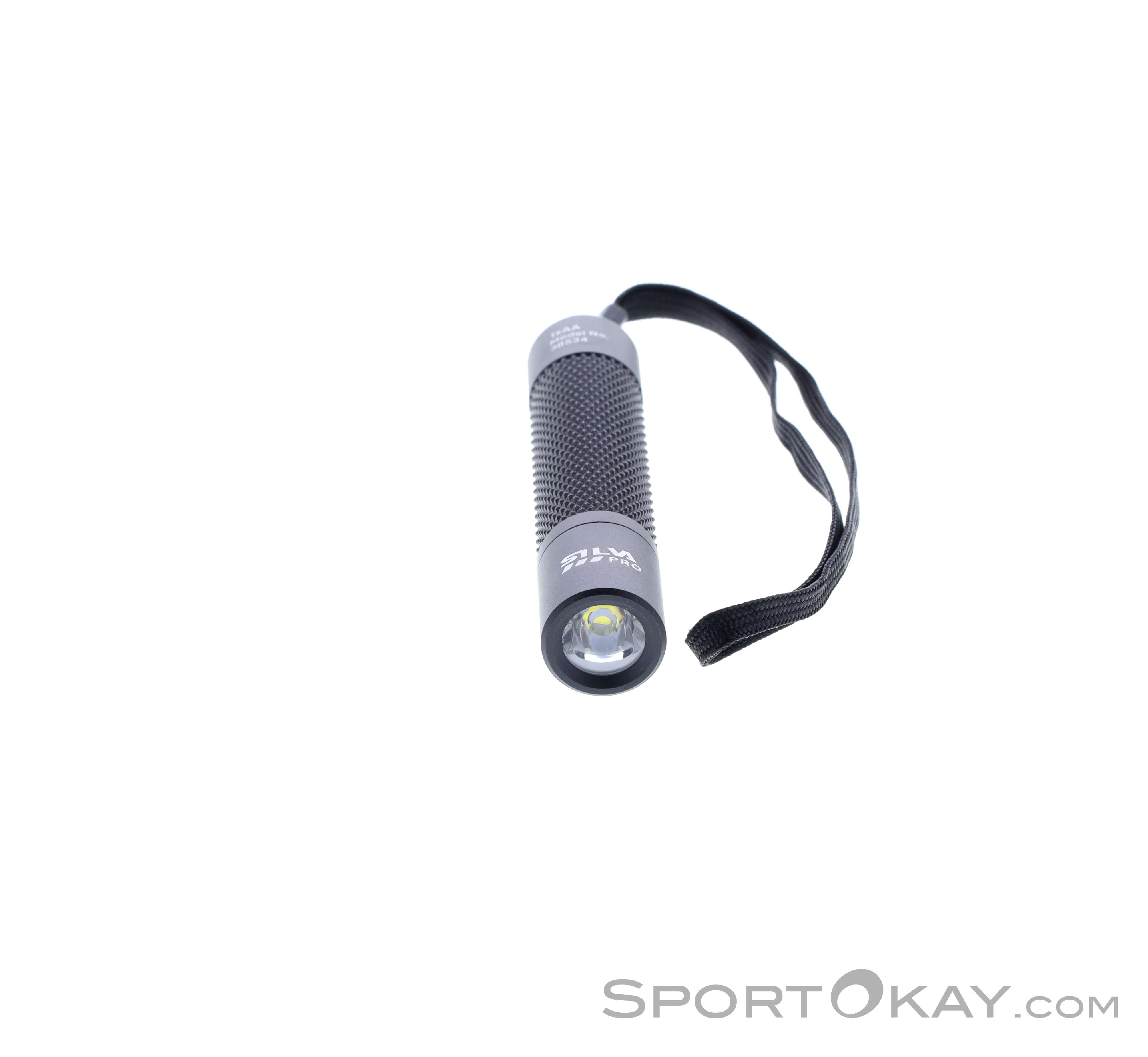 Silva Pocketlight 200 – Kompakte LED-Taschenlampe, 200 Lumen, Mit Handschlaufe, Schwarz