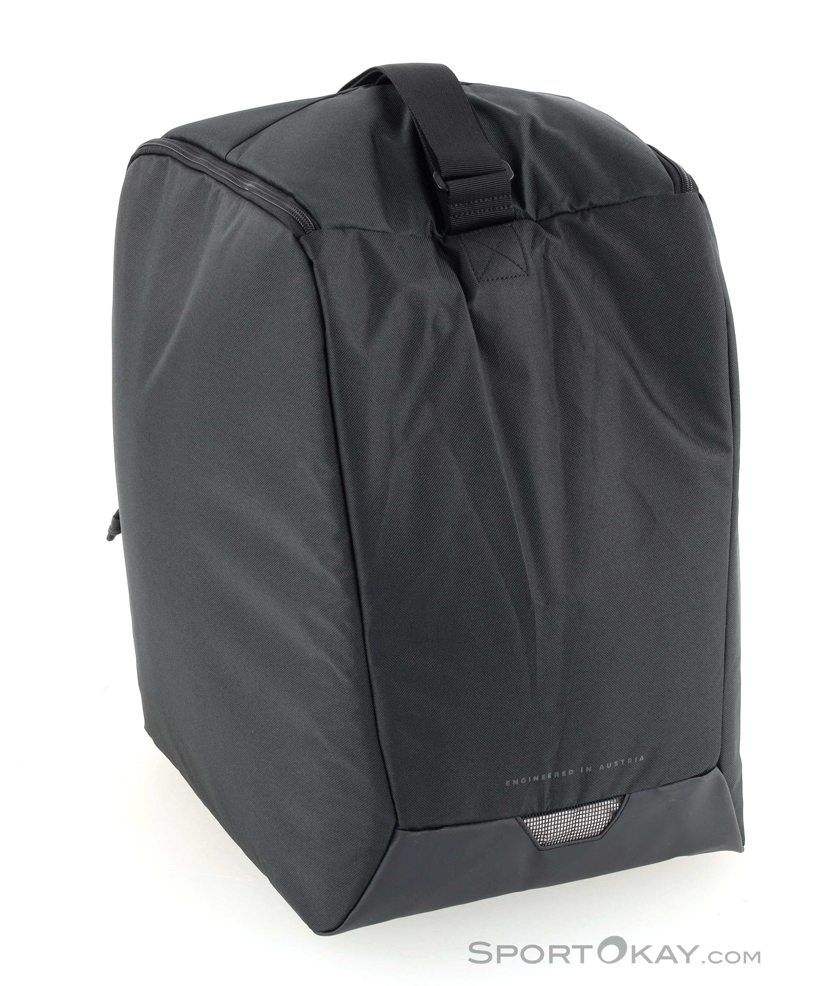 Brubaker Set Borsa Porta Scarponi E Sacca Da Sci 190 Cm - Nero/Verde, Con Scomparto Casco