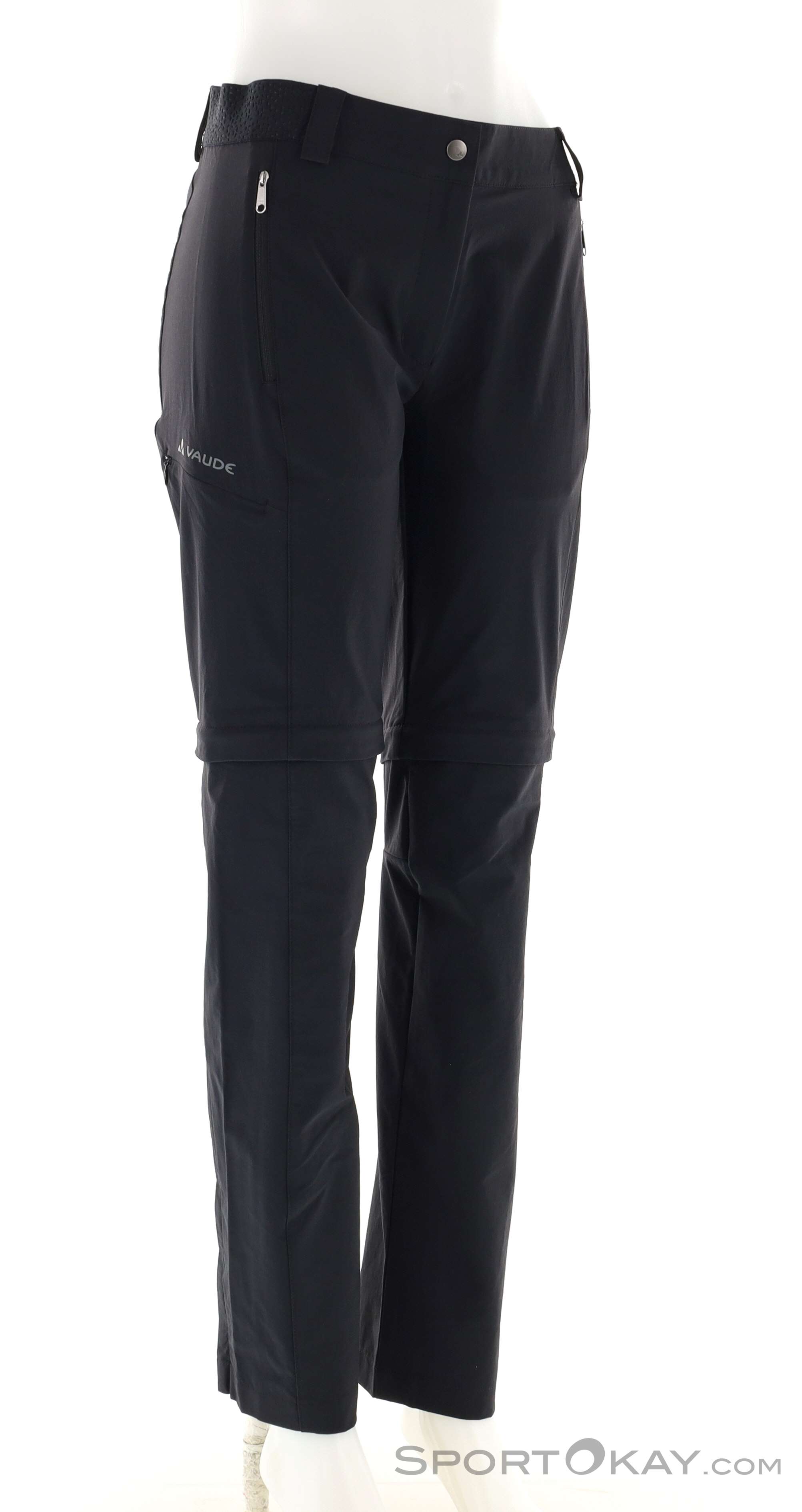 VAUDE Pantaloni Da Trekking Donna Farley Stretch III - Elastici, Asciugatura Rapida, PFC Free, Ginocchia Preformate, Cintura Integrata, Verde