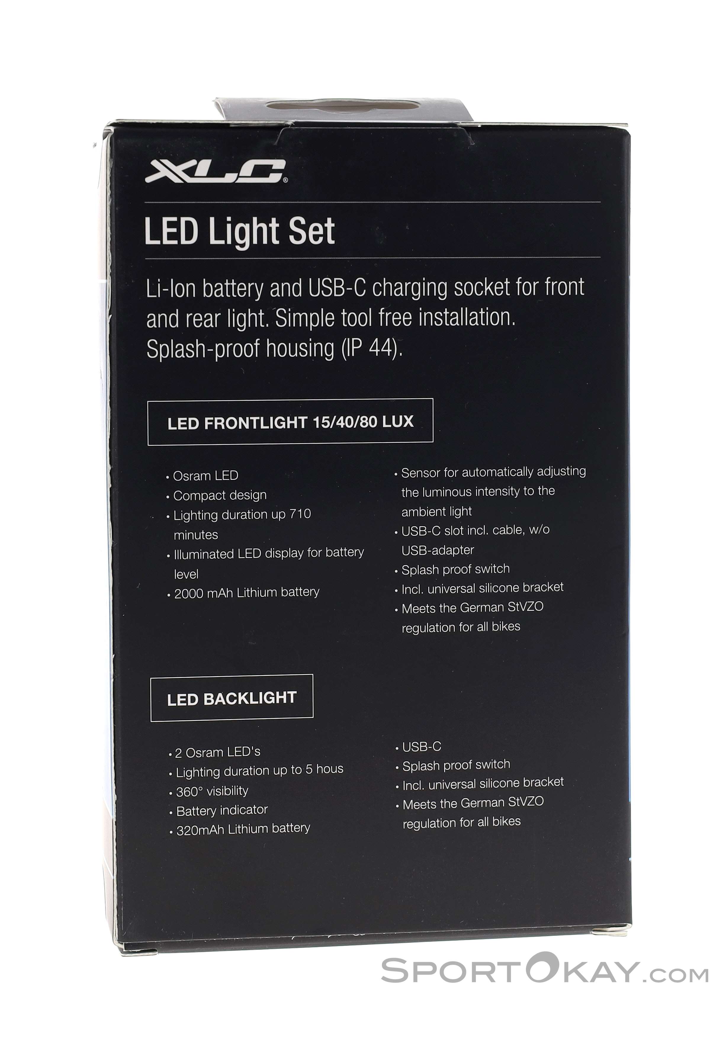 XLC Proxima Pro CL-S25 Bike Light Set - Lights - Accessory - Bike - All